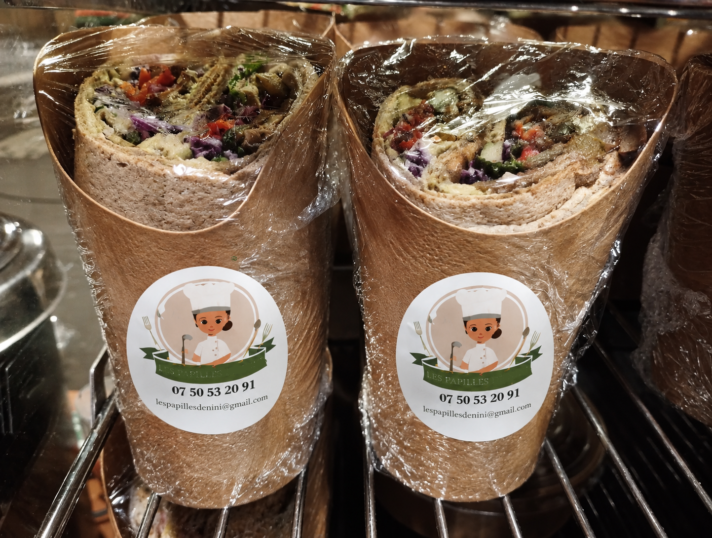 WRAP DE SARRASIN, CHAMPIGNONS FACON SHAWARMA