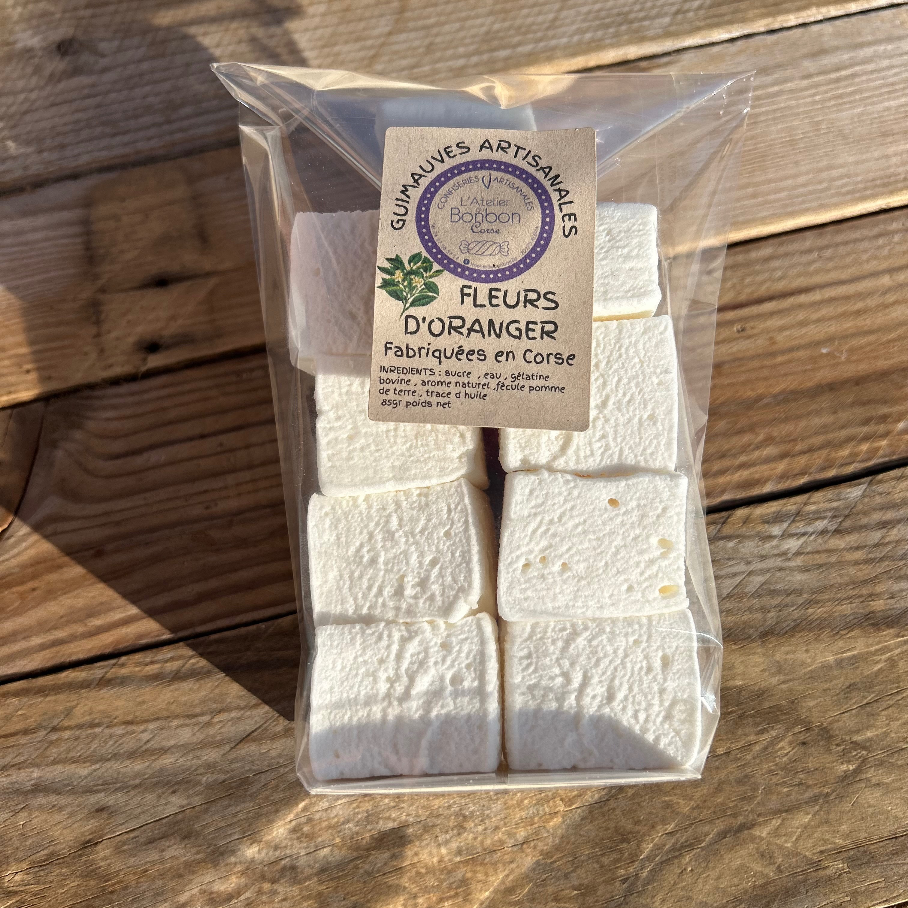 Guimauves artisanales - Fleur d'oranger - 85g