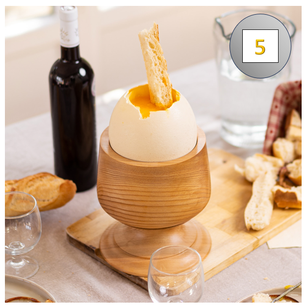 Colis (6,5 kg à 7,5 kg) livr° incluse : 5 OEUFS FRAIS d'autruche