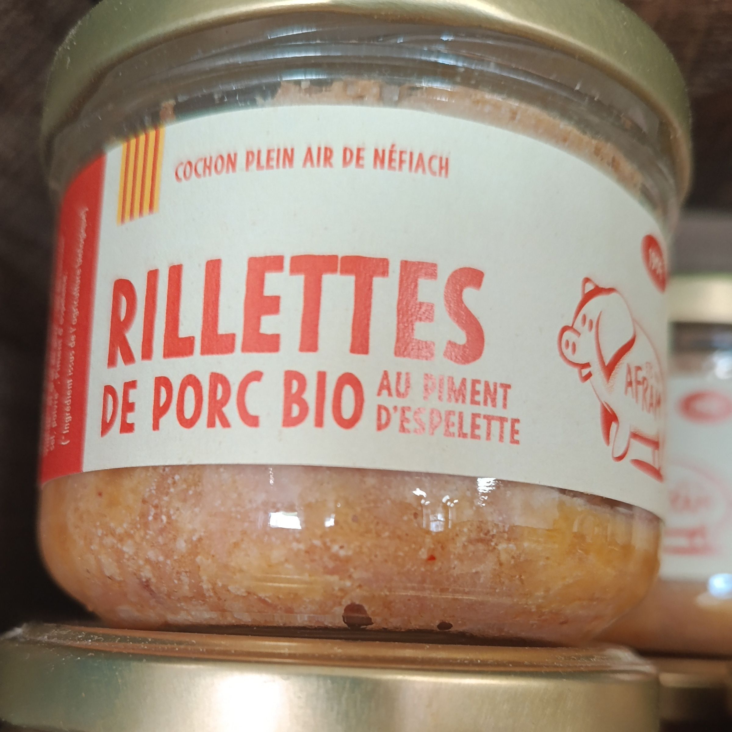RILLETTES AU PIMENT D'ESPELETTE 190GR - AFRAM