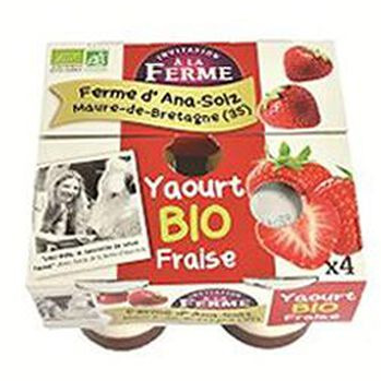 Yaourt fraise 4x125g Péard