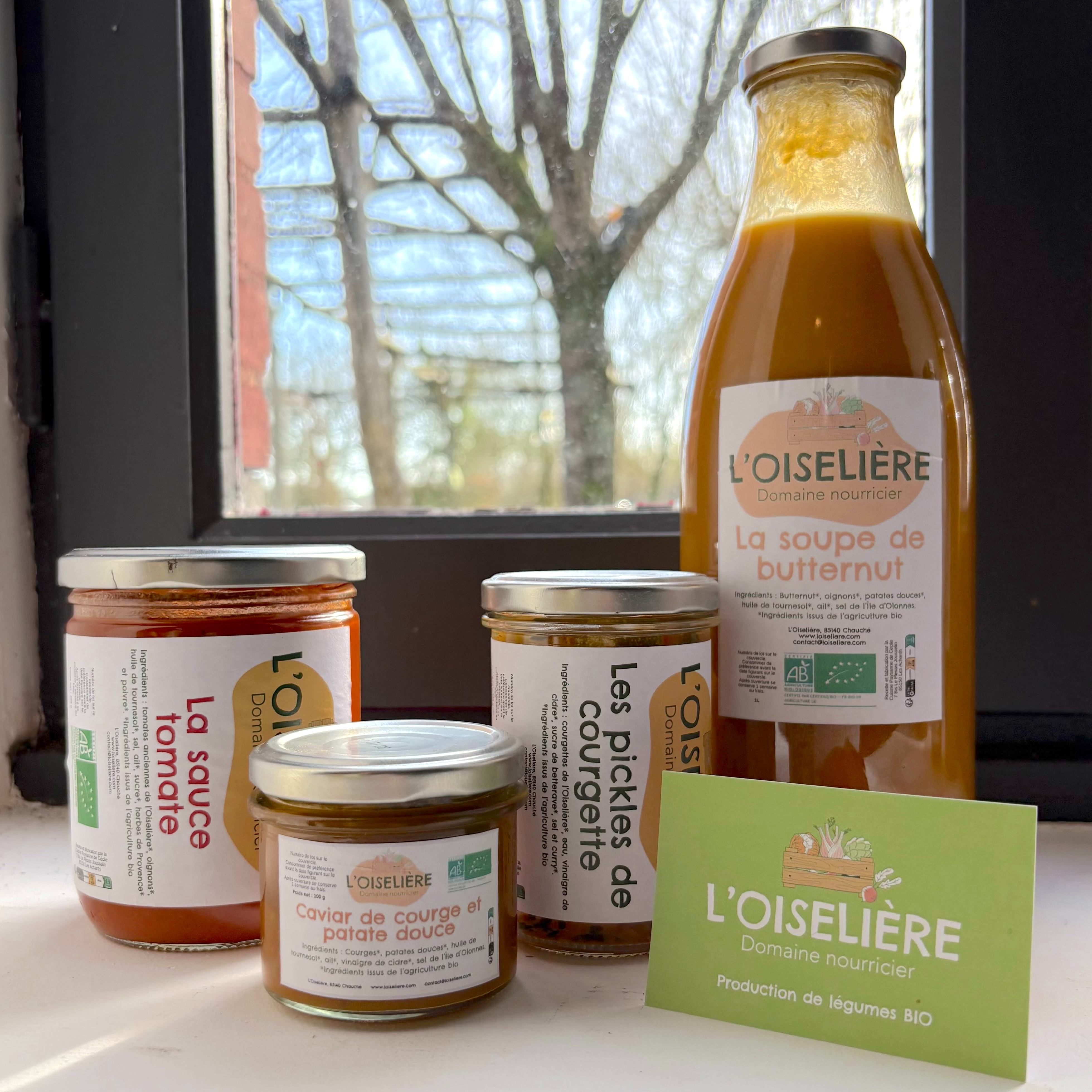 Panier sélection n°2_les 4 bocaux de l'Oiselière - 24€