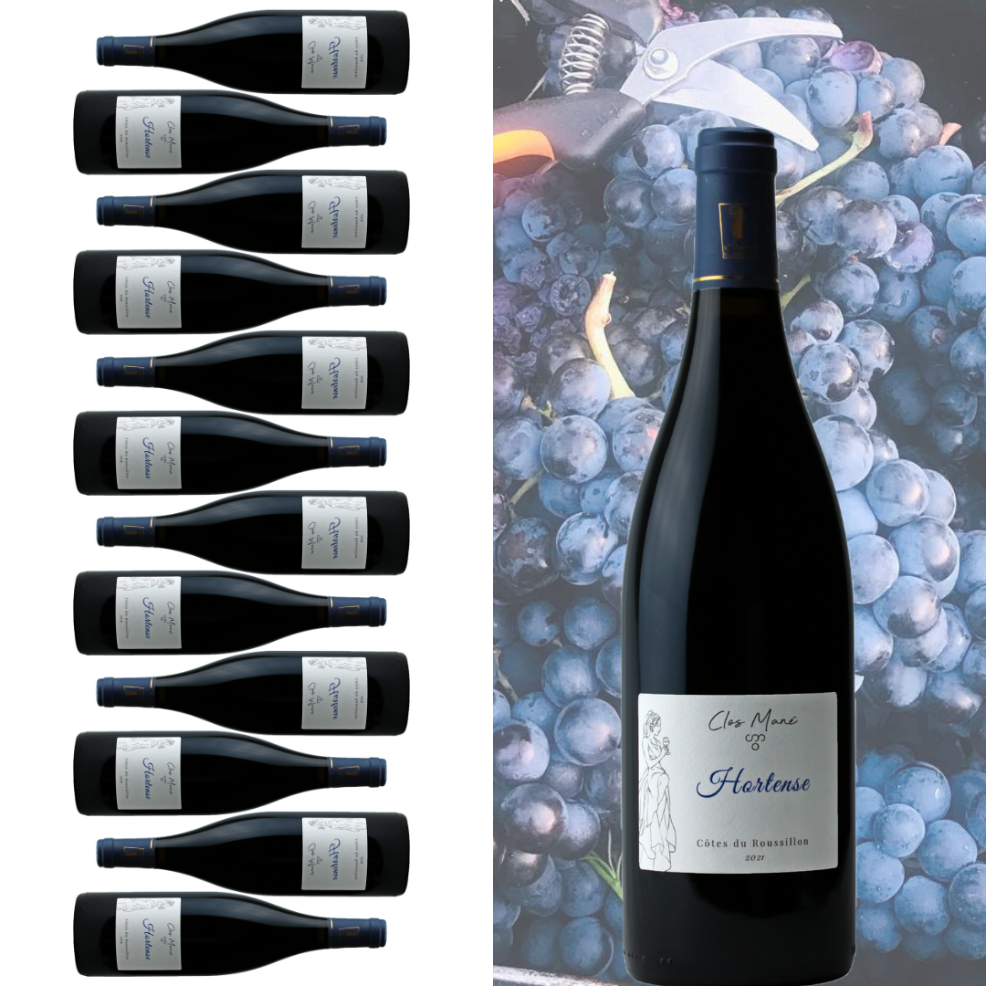 Hortense *2021* x12 - Vin rouge Bio AOP Côtes du Roussillon