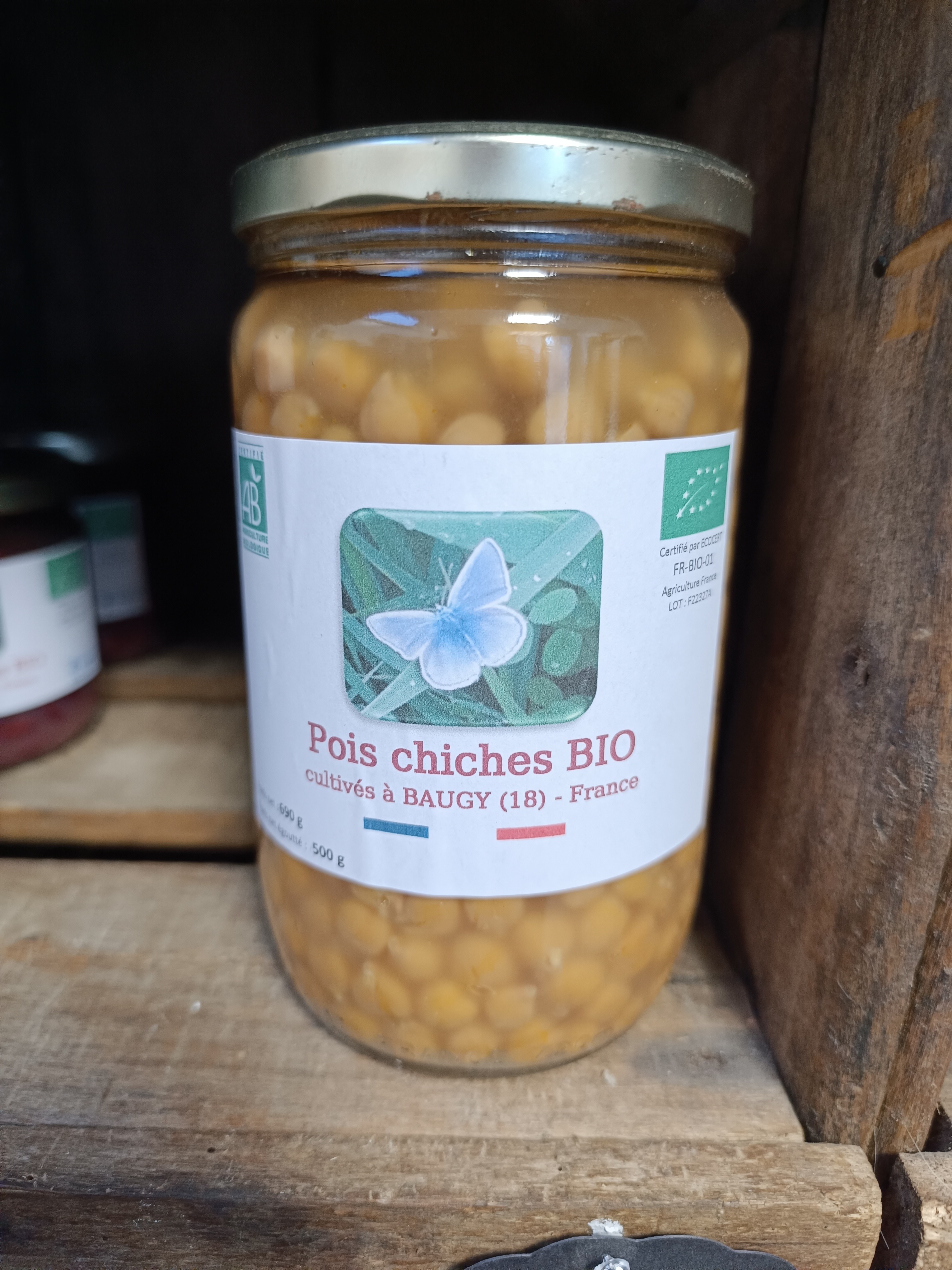 Pois Chiches Bio Conserve 690Gr