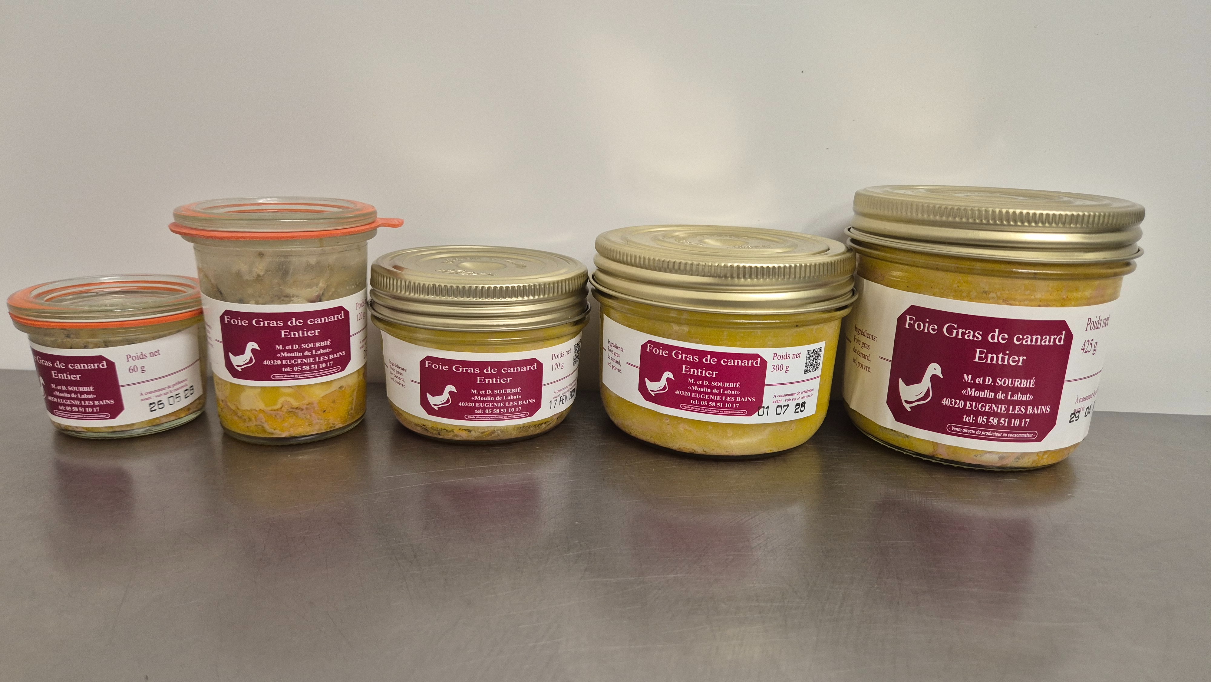 Foie gras entier en conserve