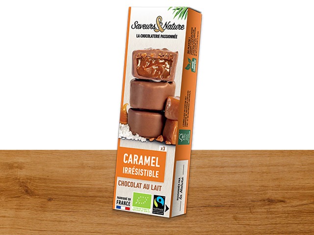 Bouchées Caramel Fondant - Chocolat Lait - 45g