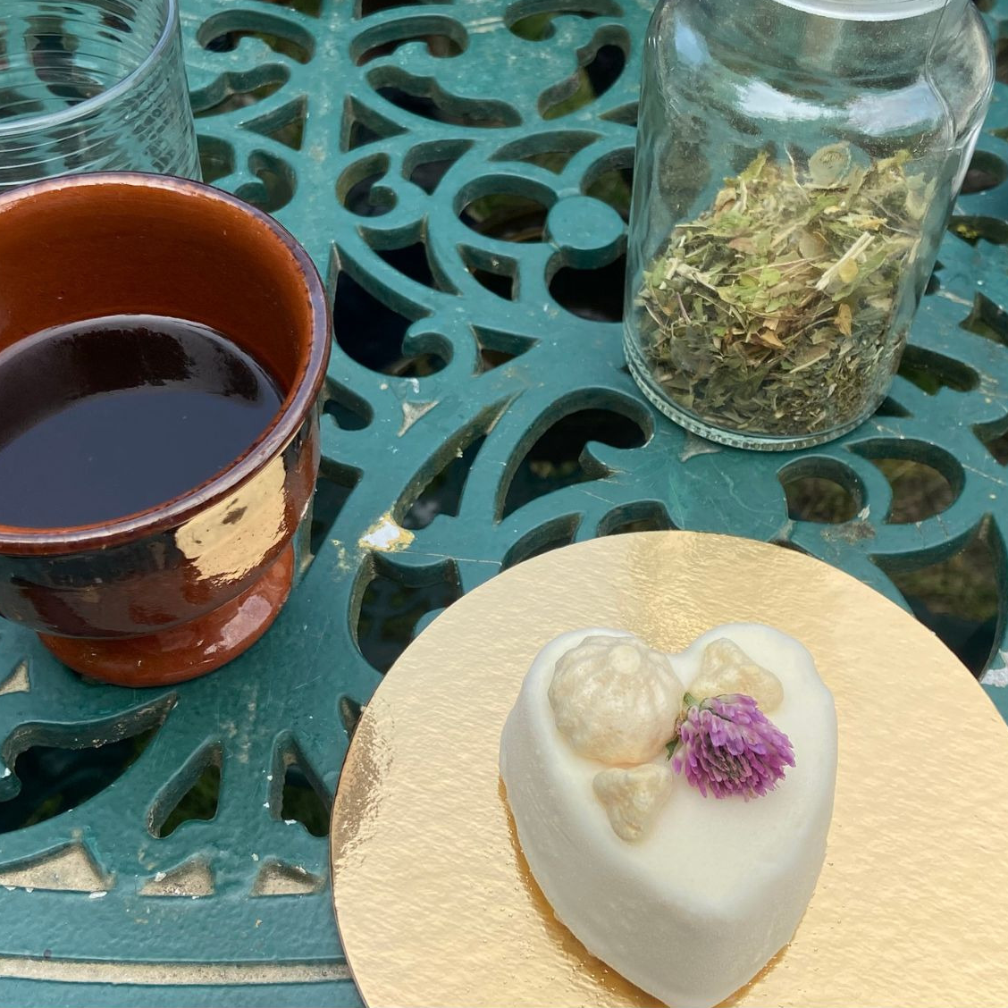 Patisserie Glacée - Coeurs de fleur glacée - par 2