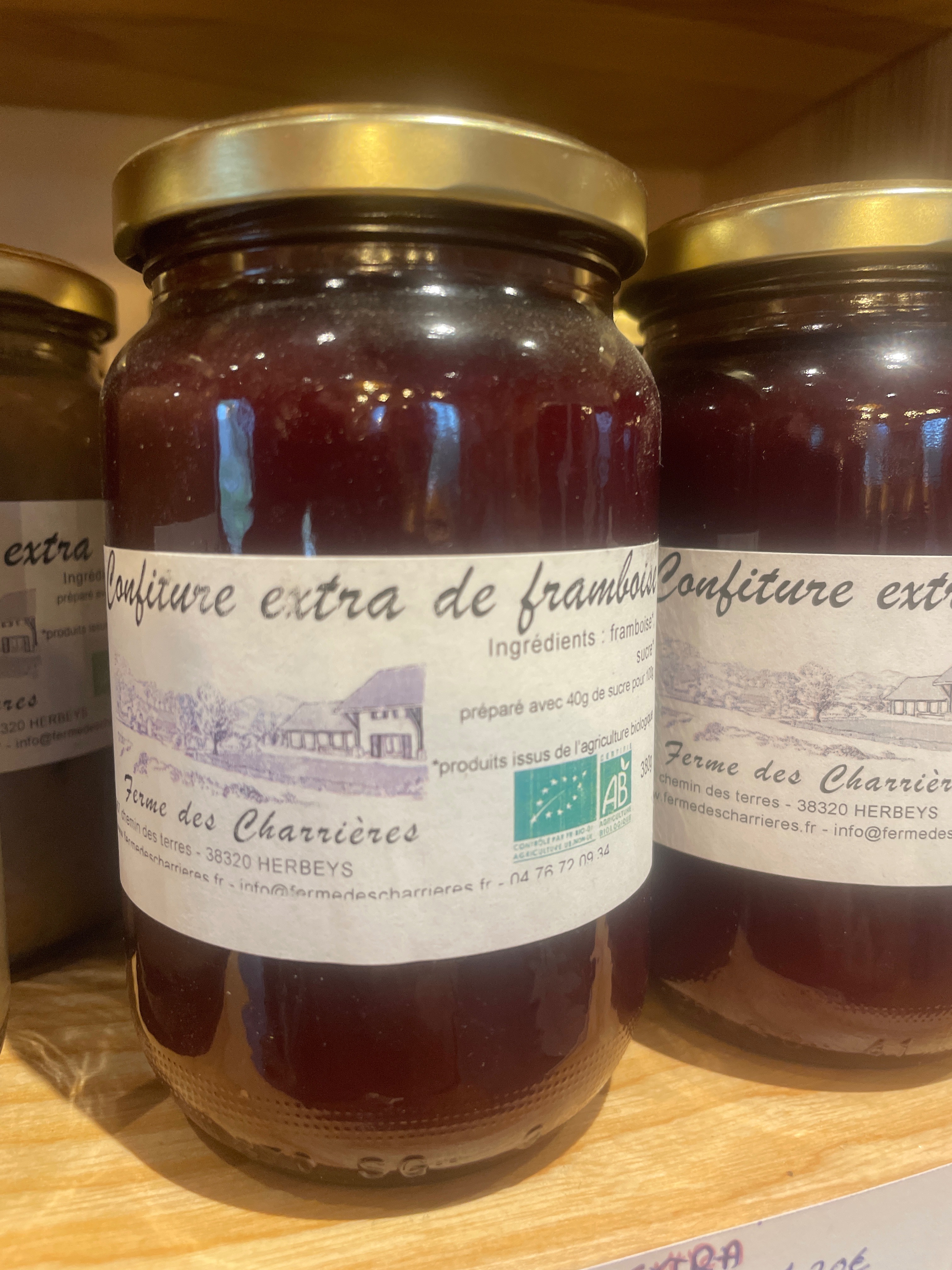 Confiture extra de framboise - 380g