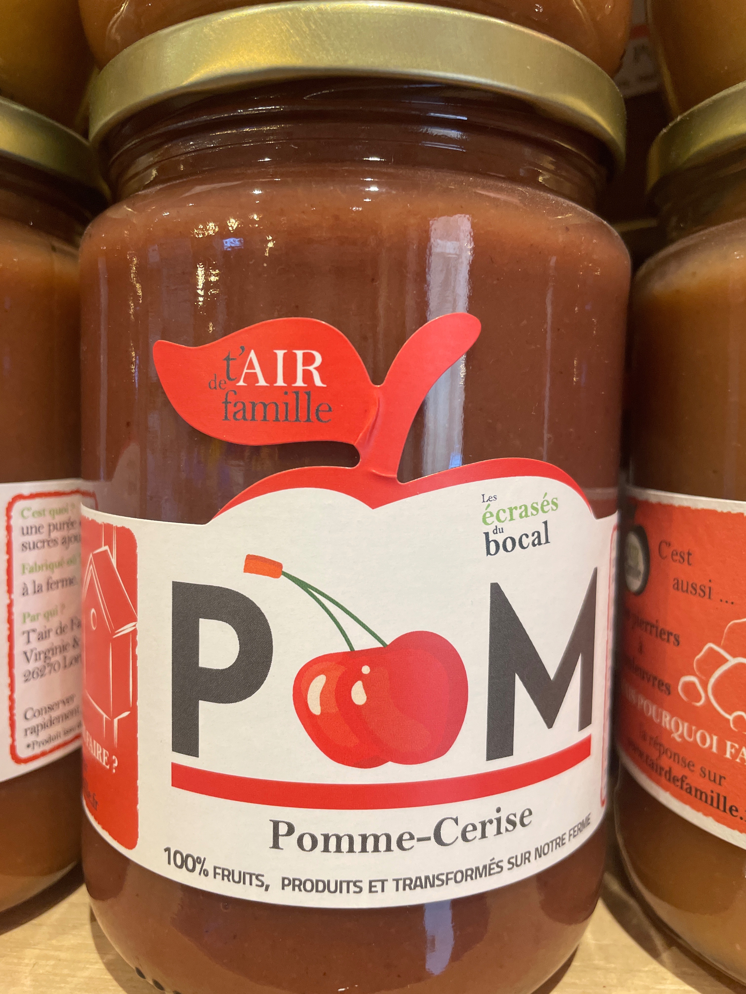 *Compote pomme/cerise - 620g