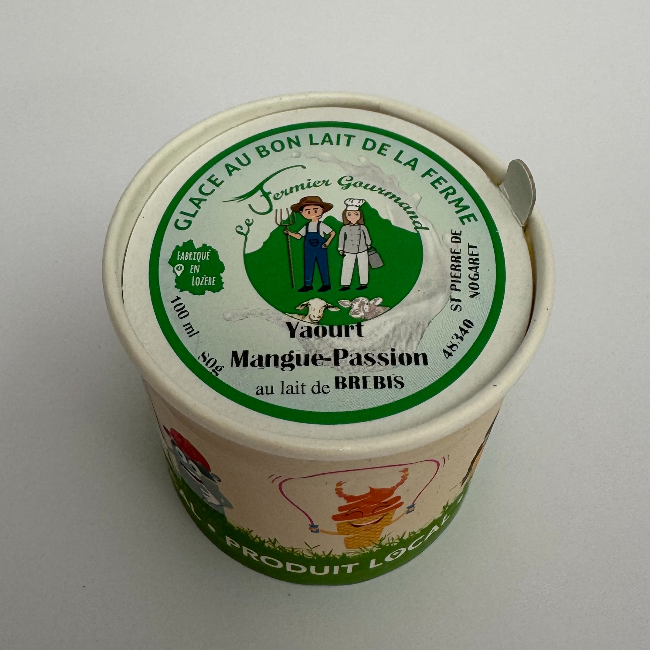 Glace yaourt Brebis Mangue-Passion