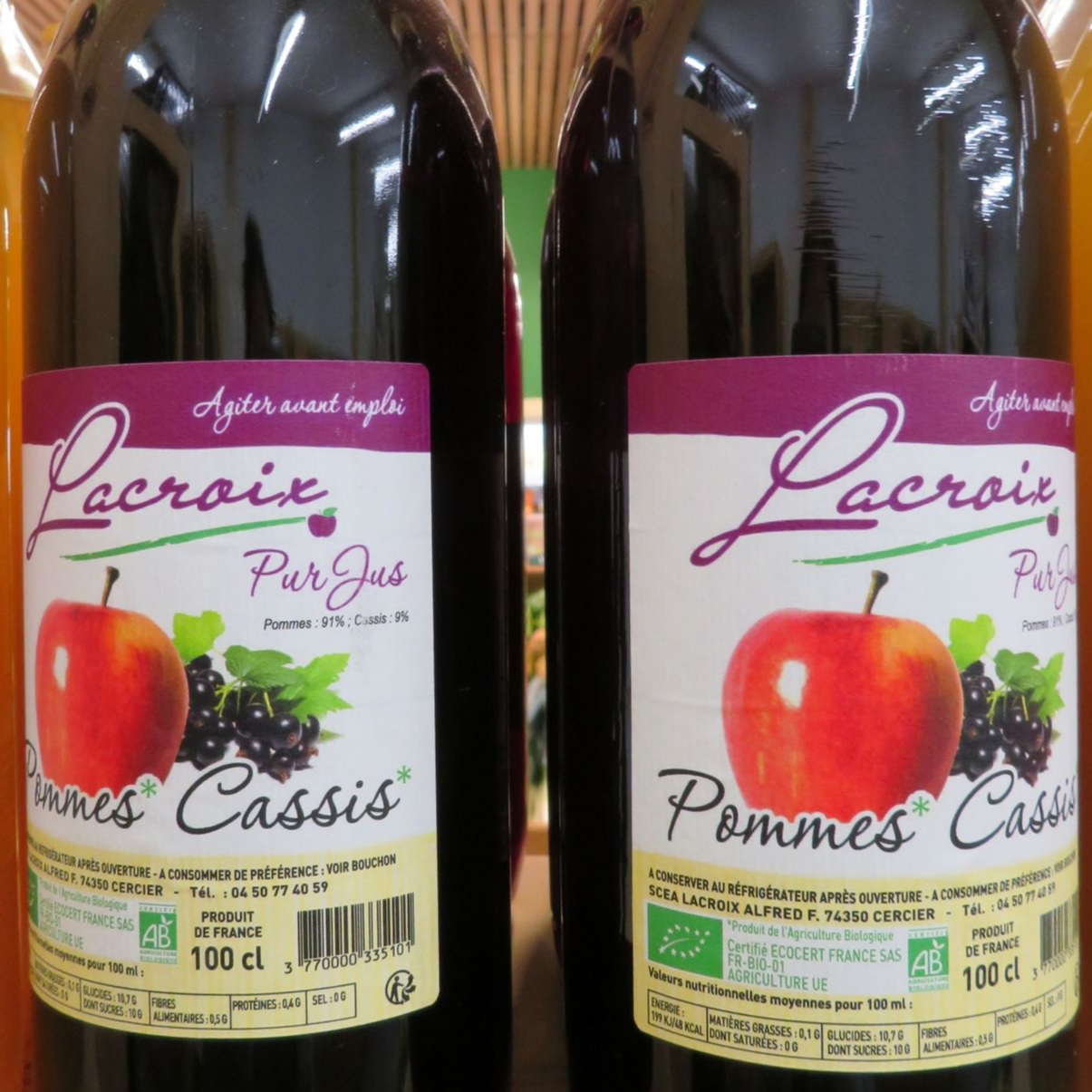 Jus de pomme-cassis Bio