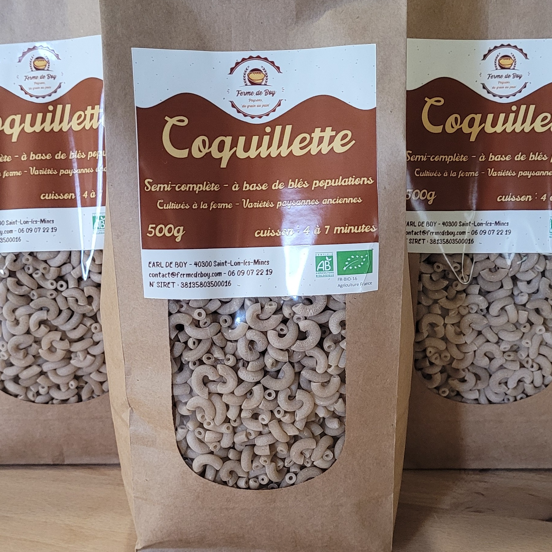 Coquillette blés populations - sachet 500g