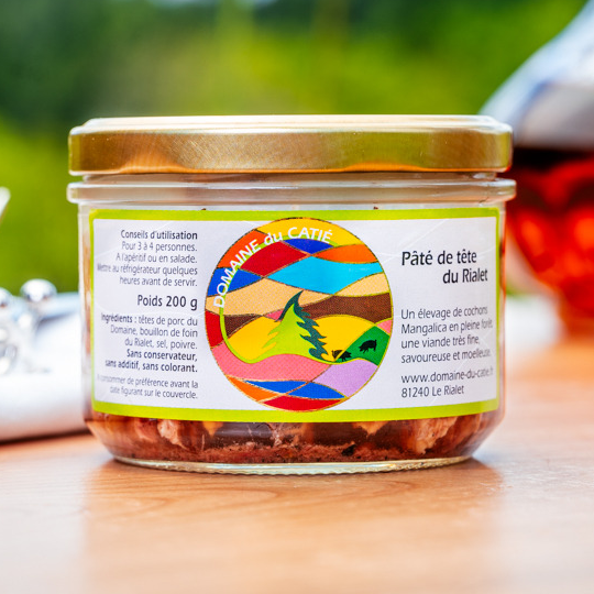 Pâté de tête du Rialet, au foin fleuri du Rialet.