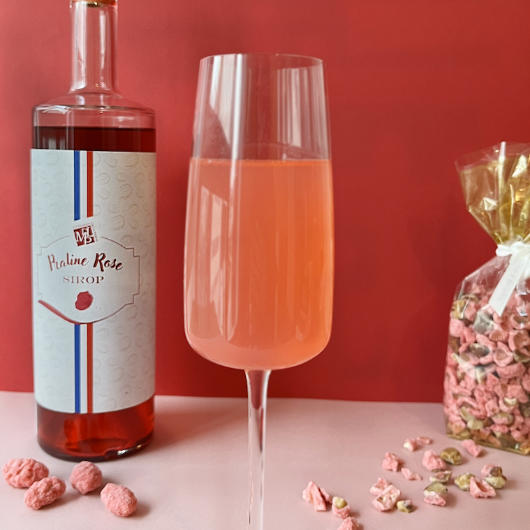 Sirop de pralines roses 100% pralines - 75cl