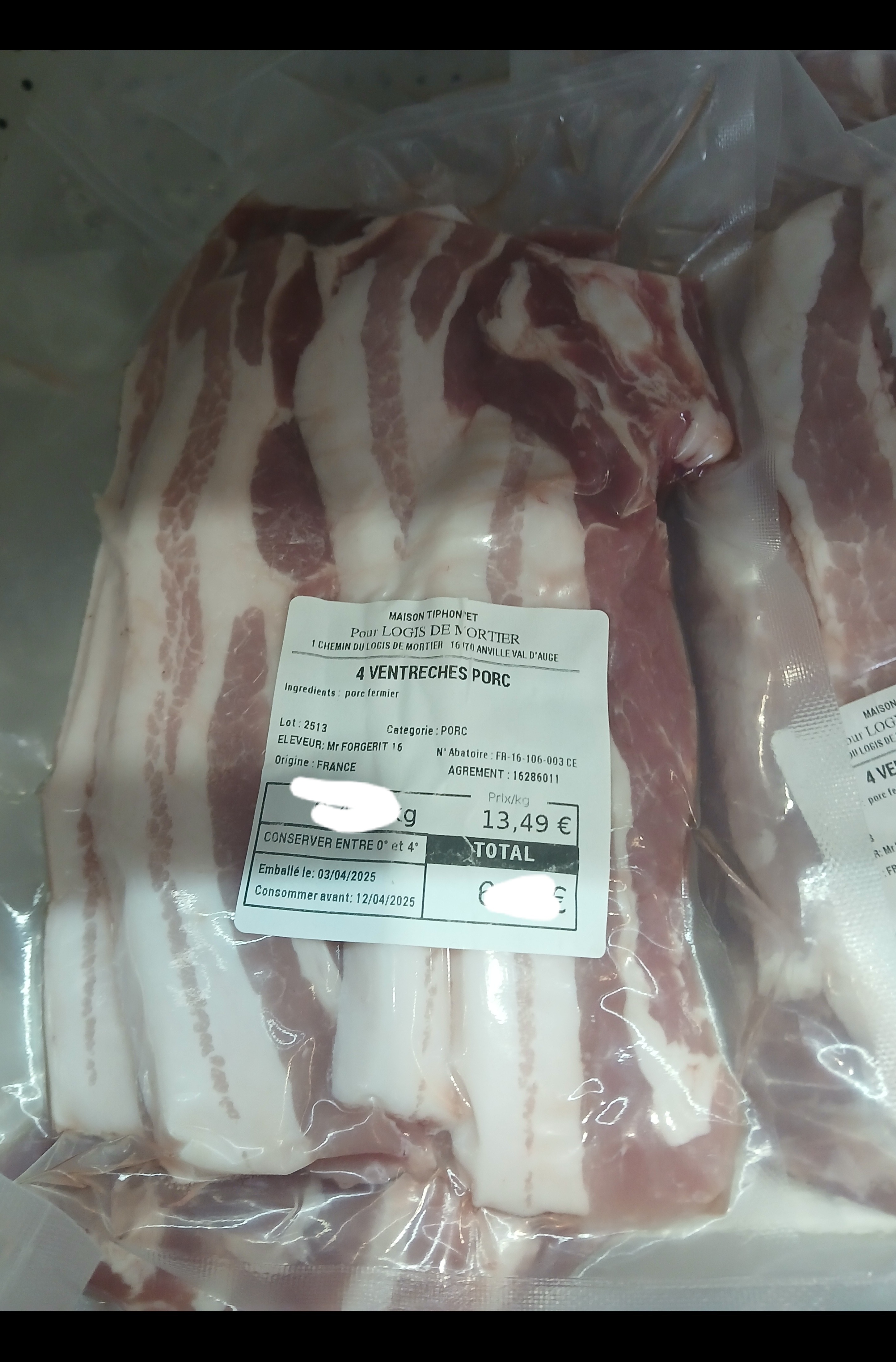 Ventrèche (par 4) - 396g