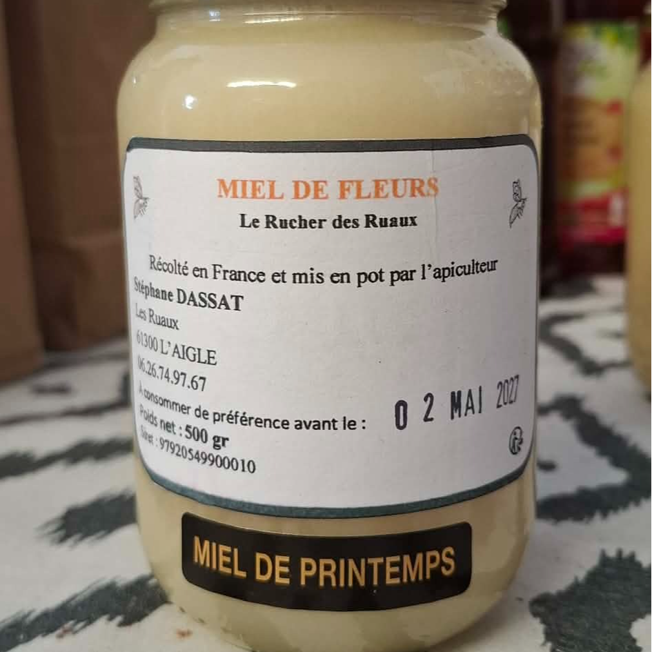 Miel de printemps- Revente le Rucher des Ruaux - 500g