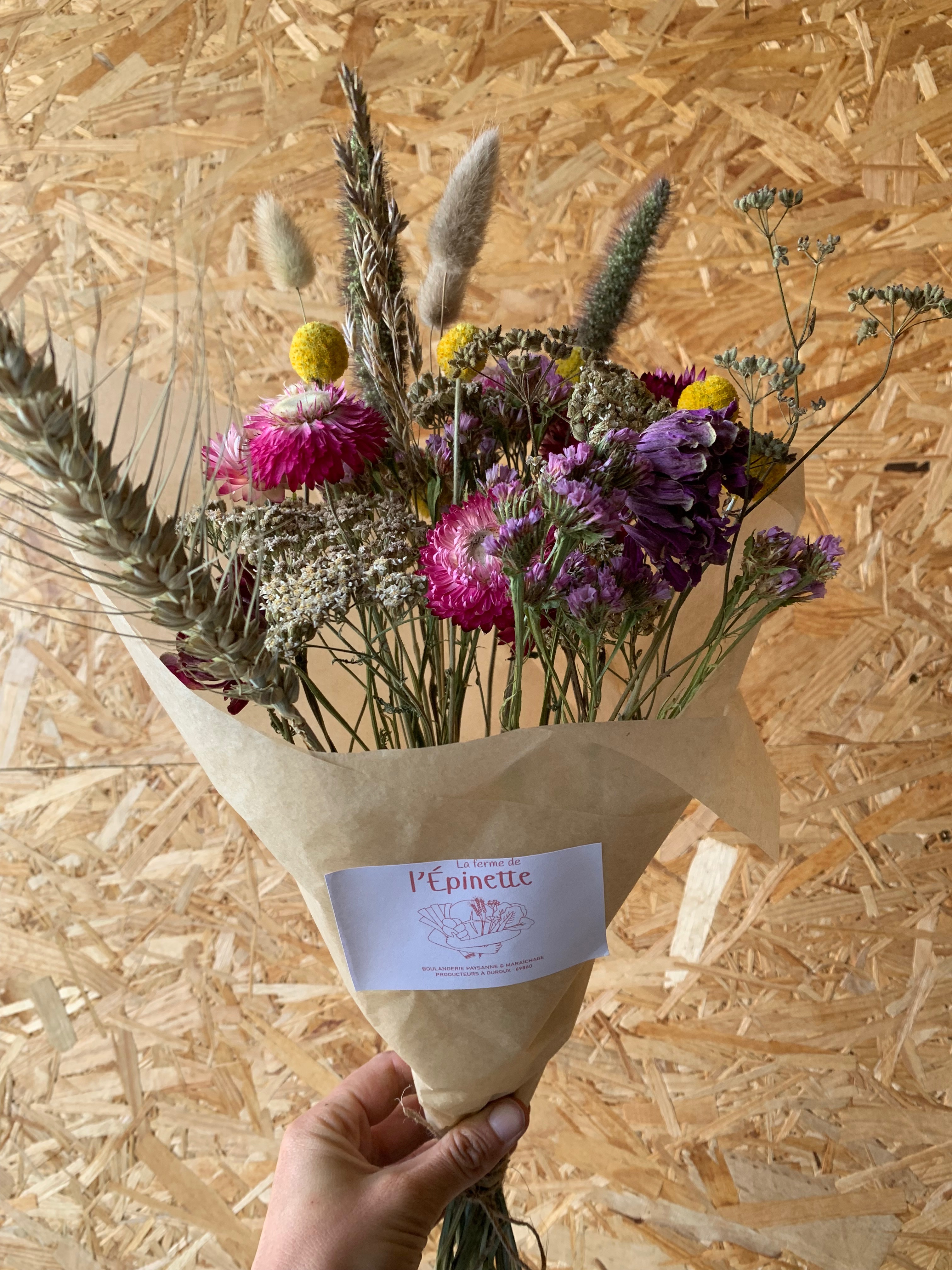 Bouquet de fleurs séchées