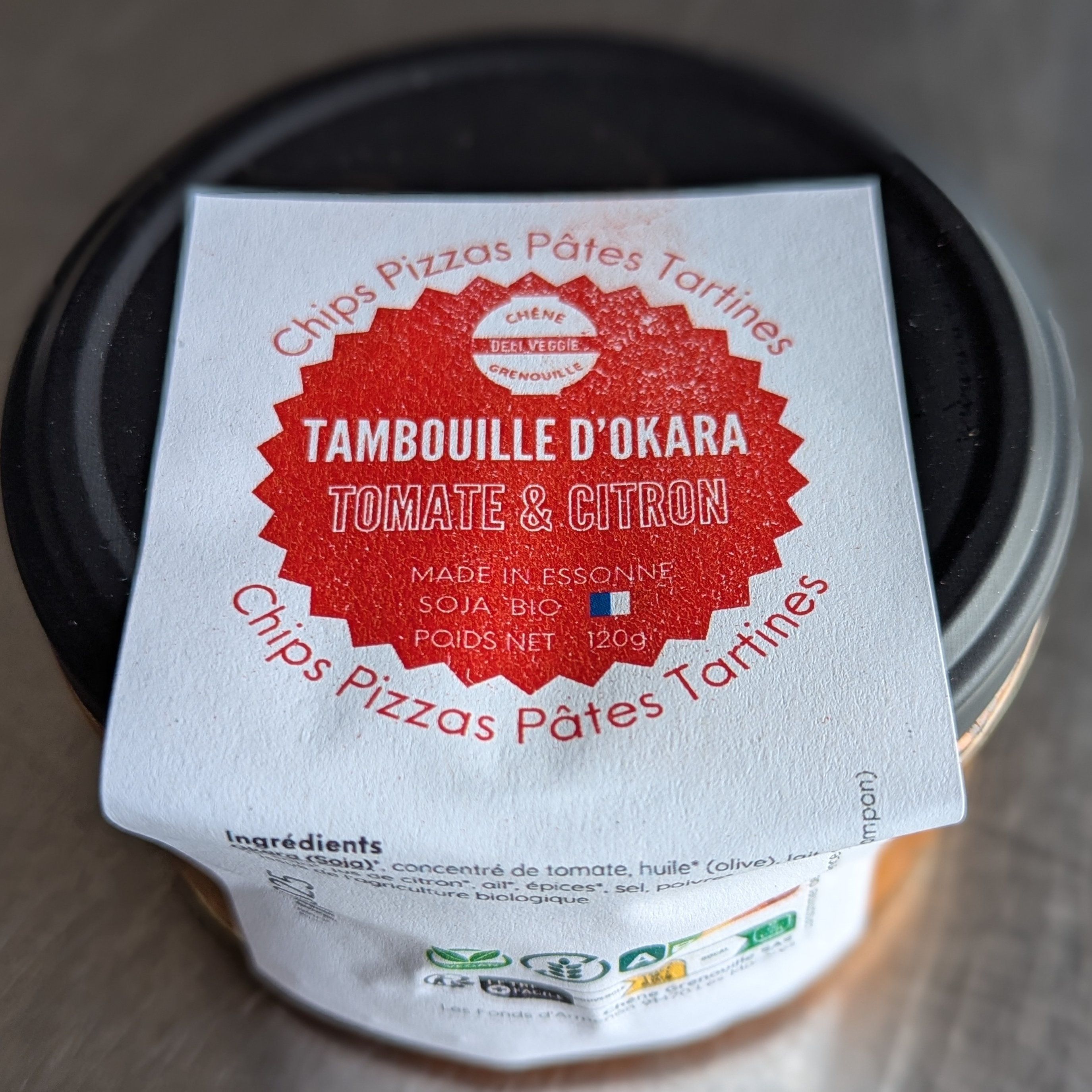Tambouille d'Okara Tomate & Citron - 120g
