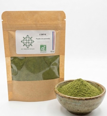 L'Ortie en Poudre BIO – Poudre de Sommités (100 g) - 100g