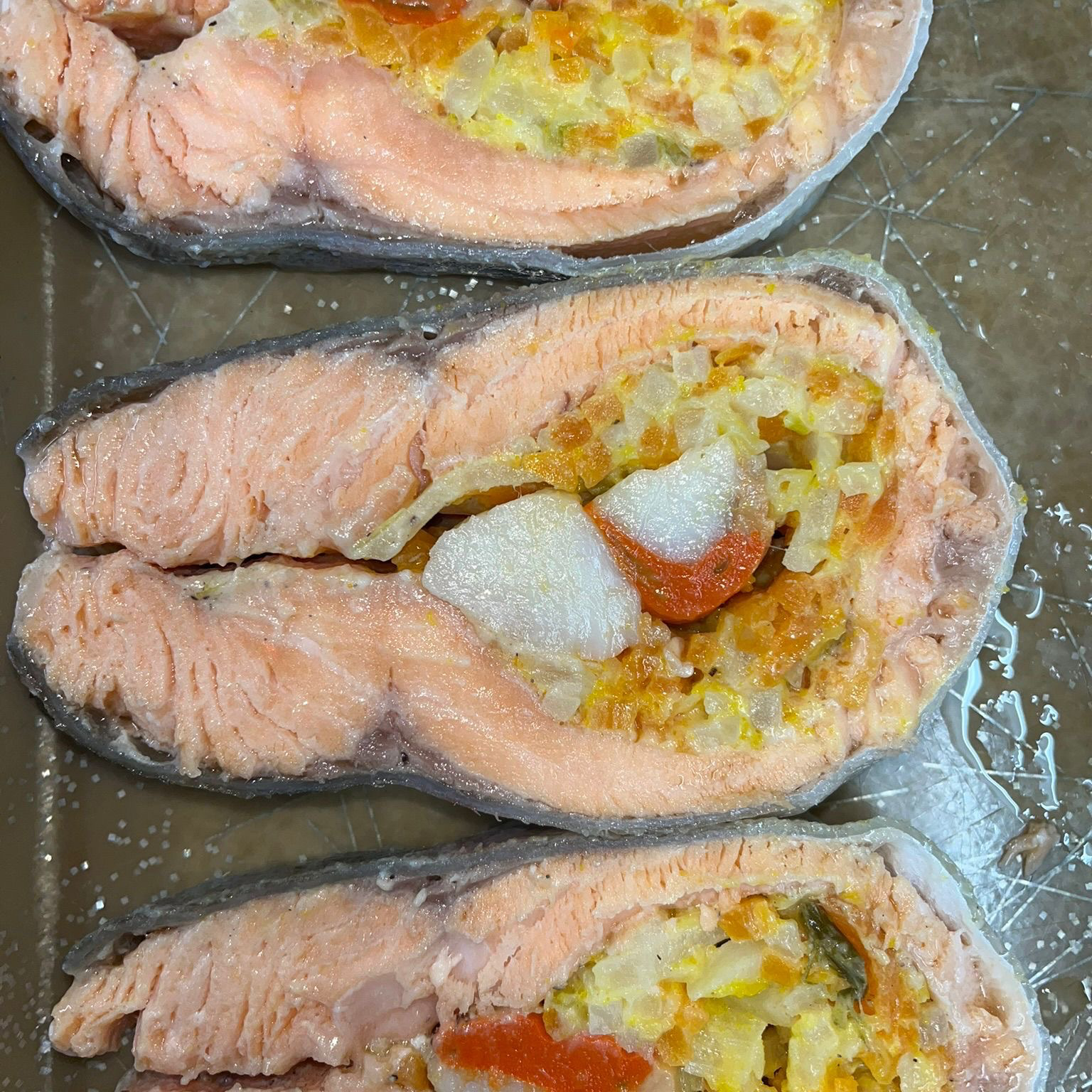 1 plat : Darne farci aux noix de st Jacques x1