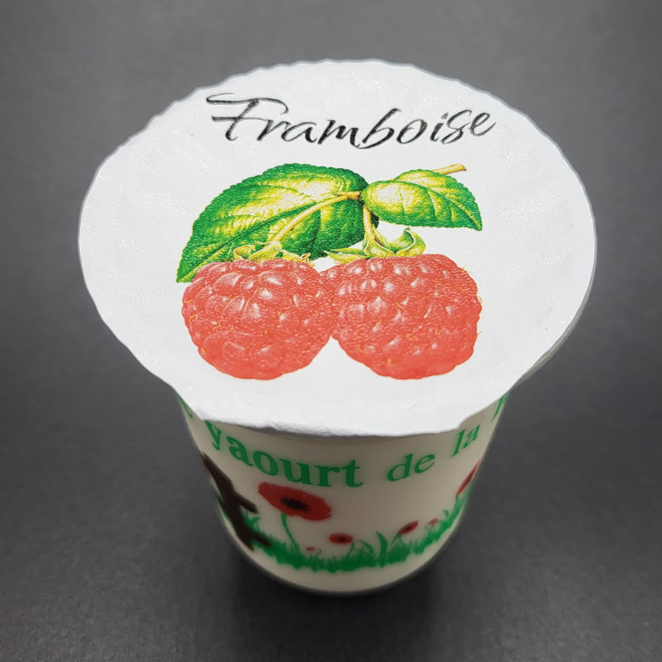 Yaourt aromatisé à la framboise - 125g
