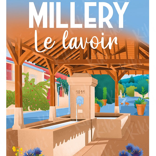 AFFICHE MILLERY "LAVOIR"
