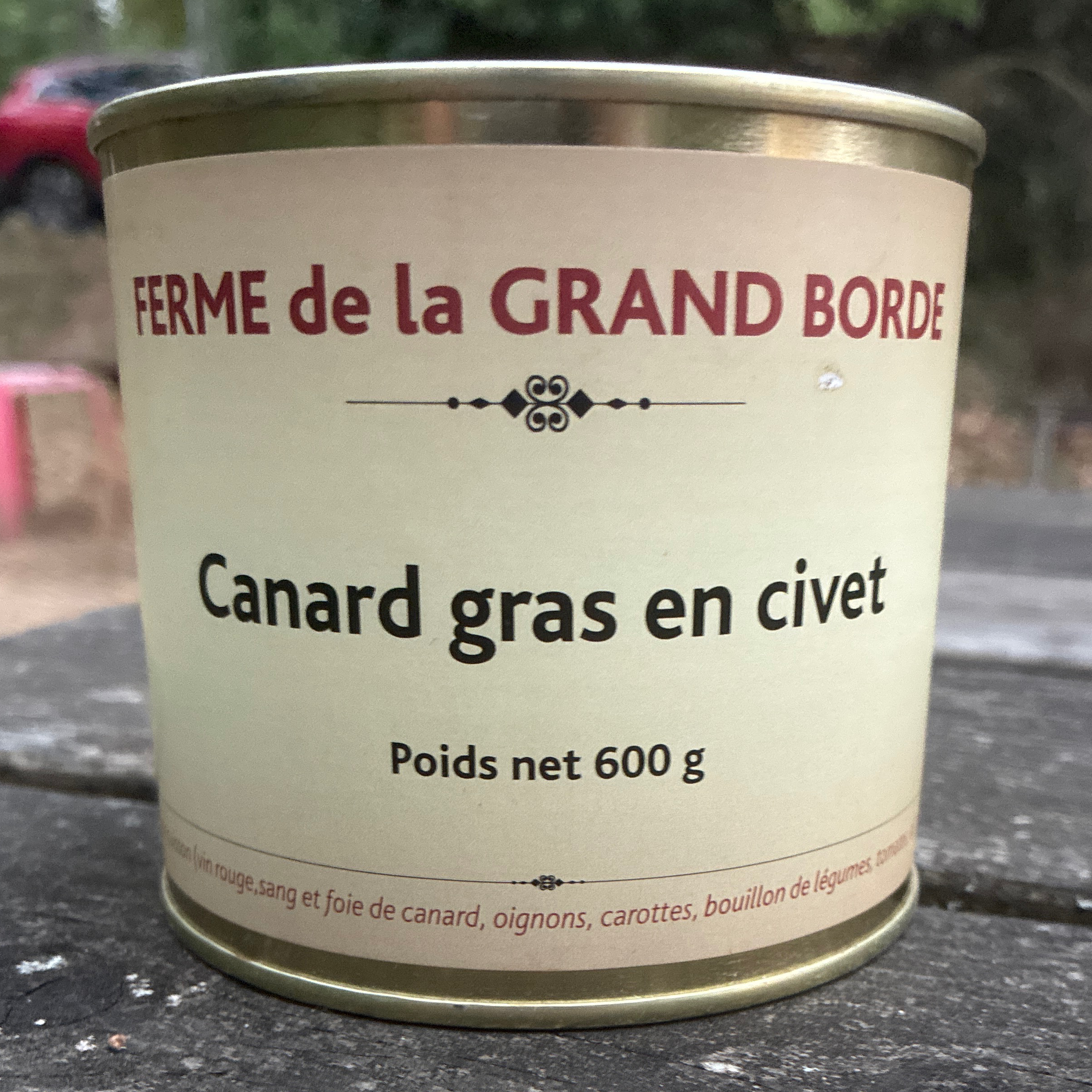 Canard gras en civet