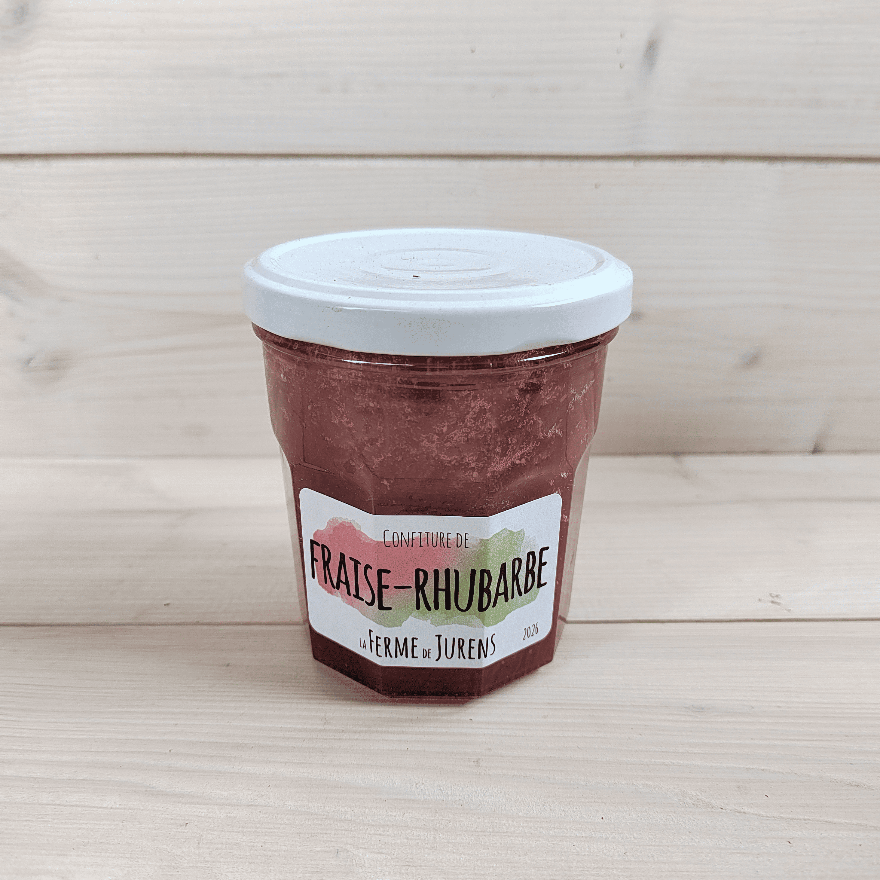 Confiture Fraise - Rhubarbe - 375g