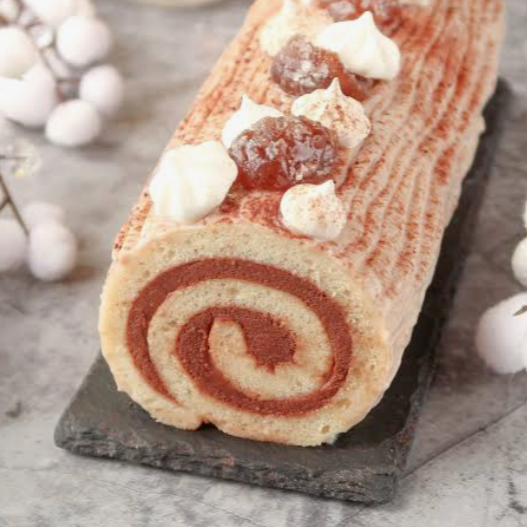 Bûche roulée crème de marrons 6pers