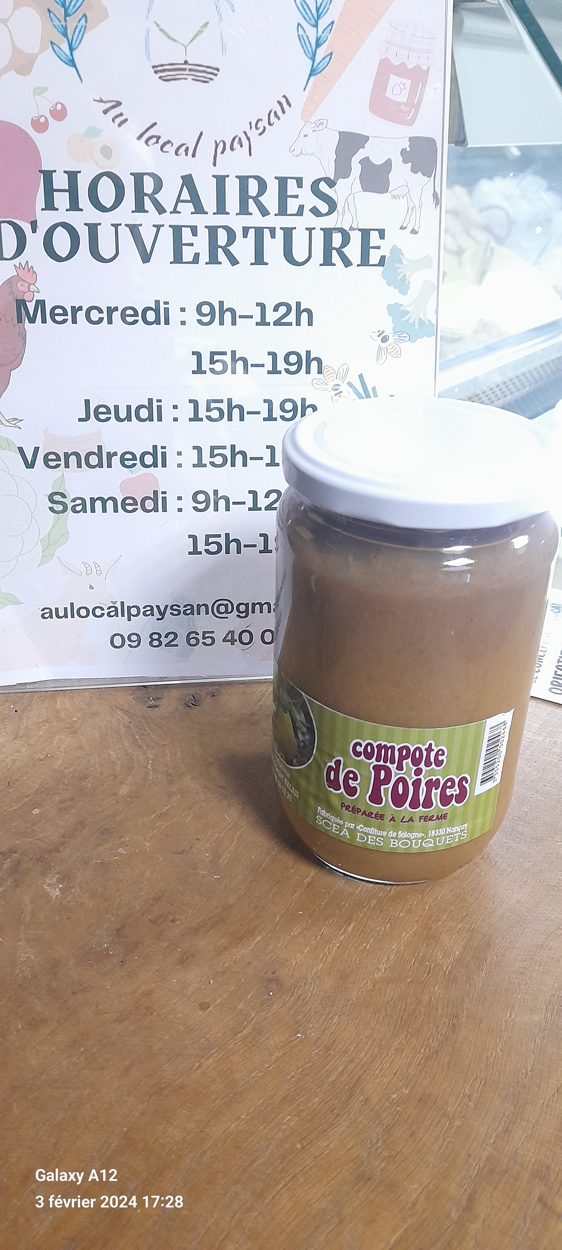 Compote Poire 600g