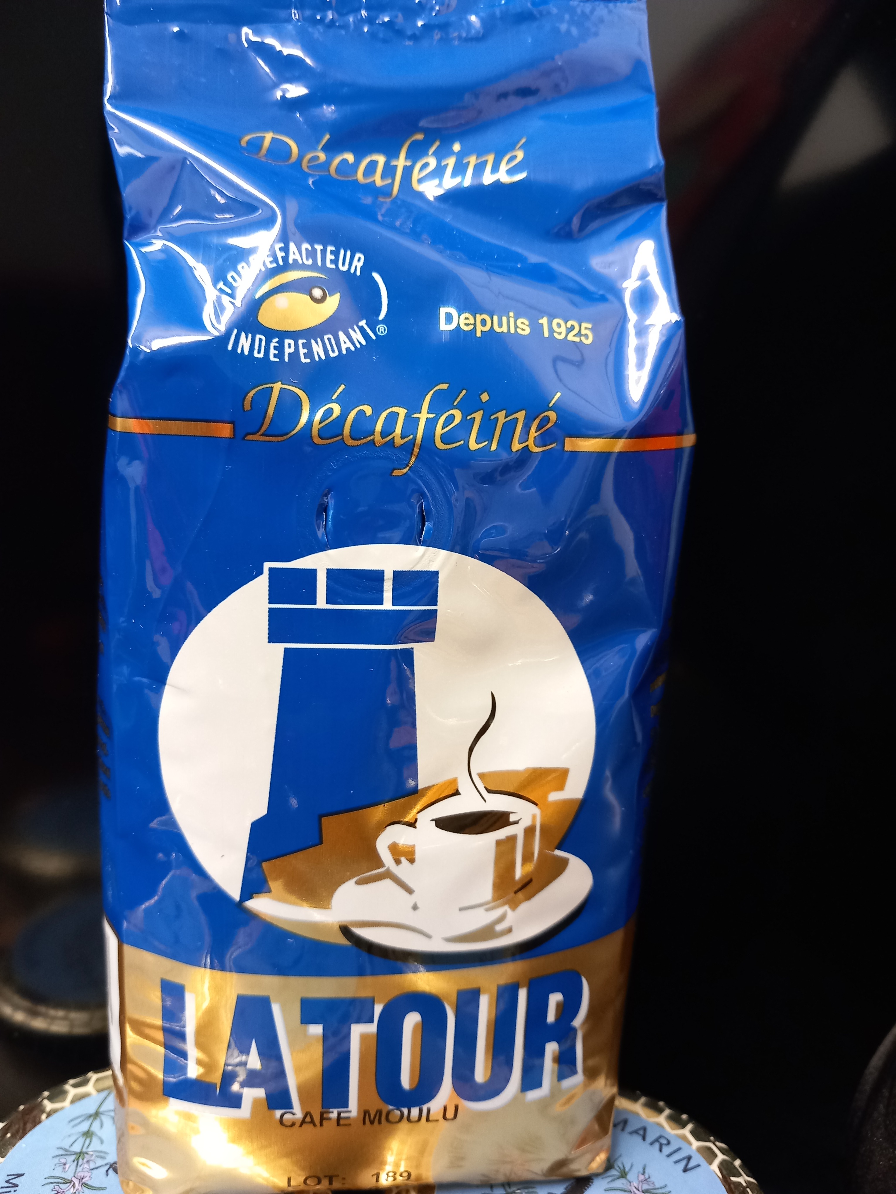 Café DÉCAFÉINÉ Moulu - 250g