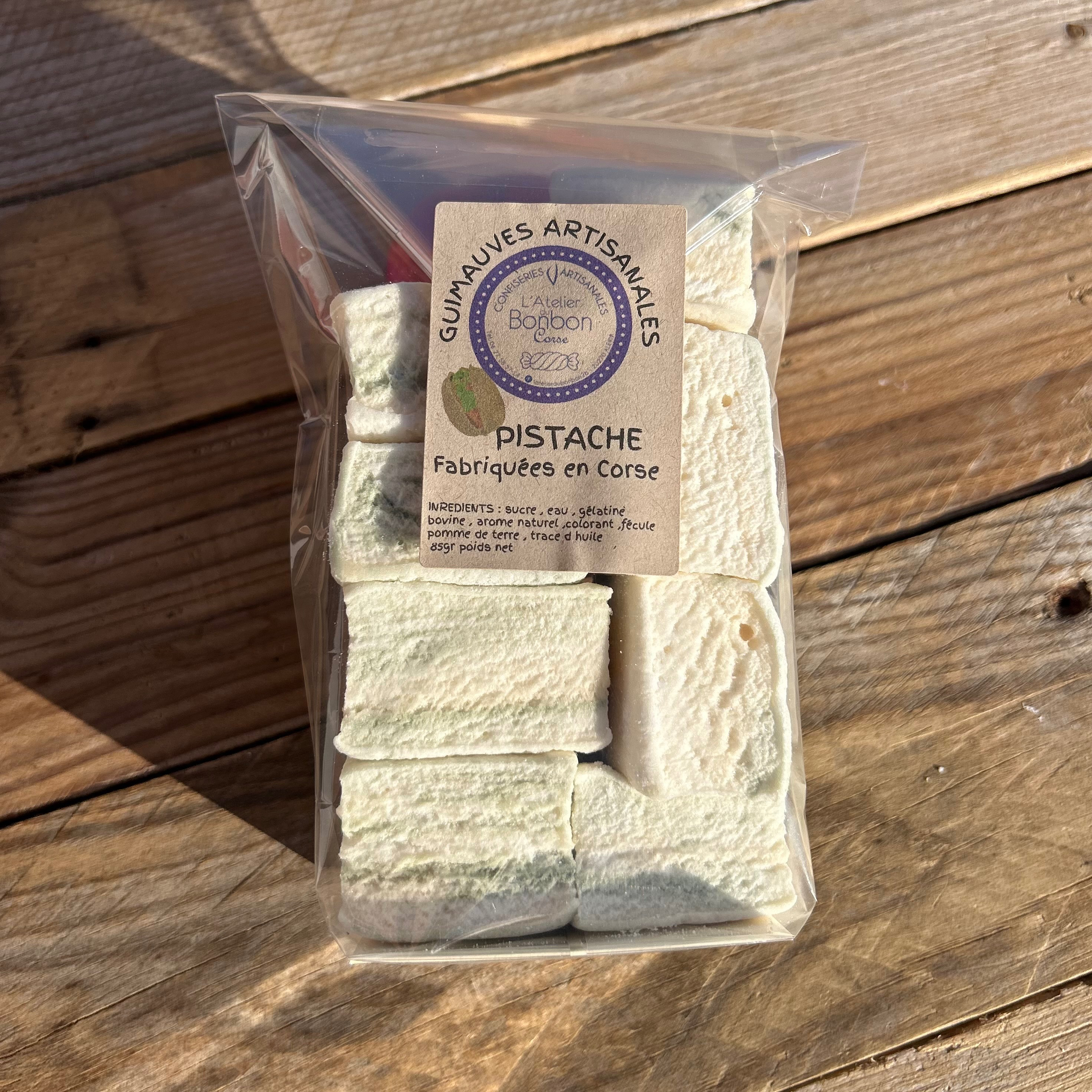 Guimauves artisanales - Pistache - 85g