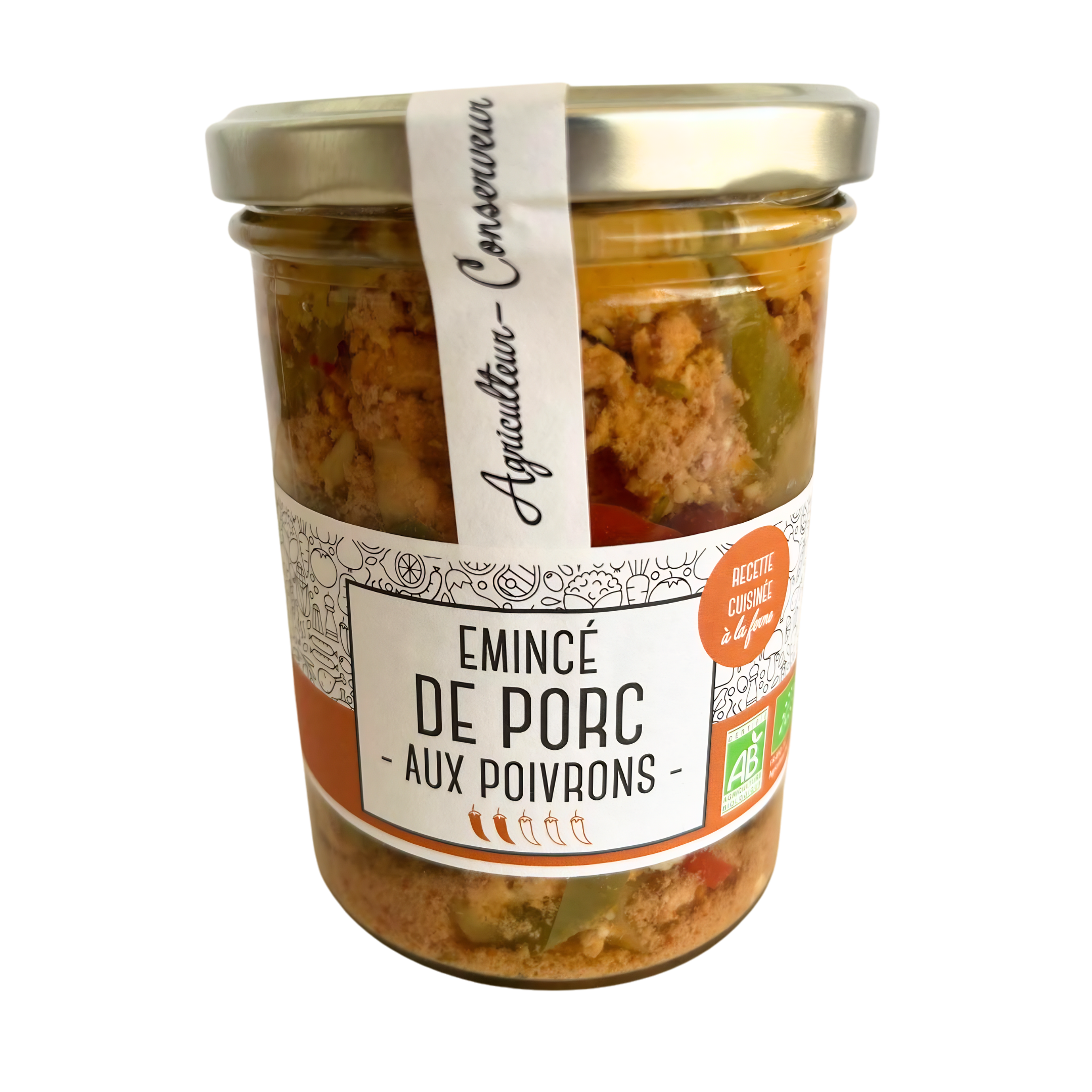 Emincé de Porc aux Poivrons - 250g