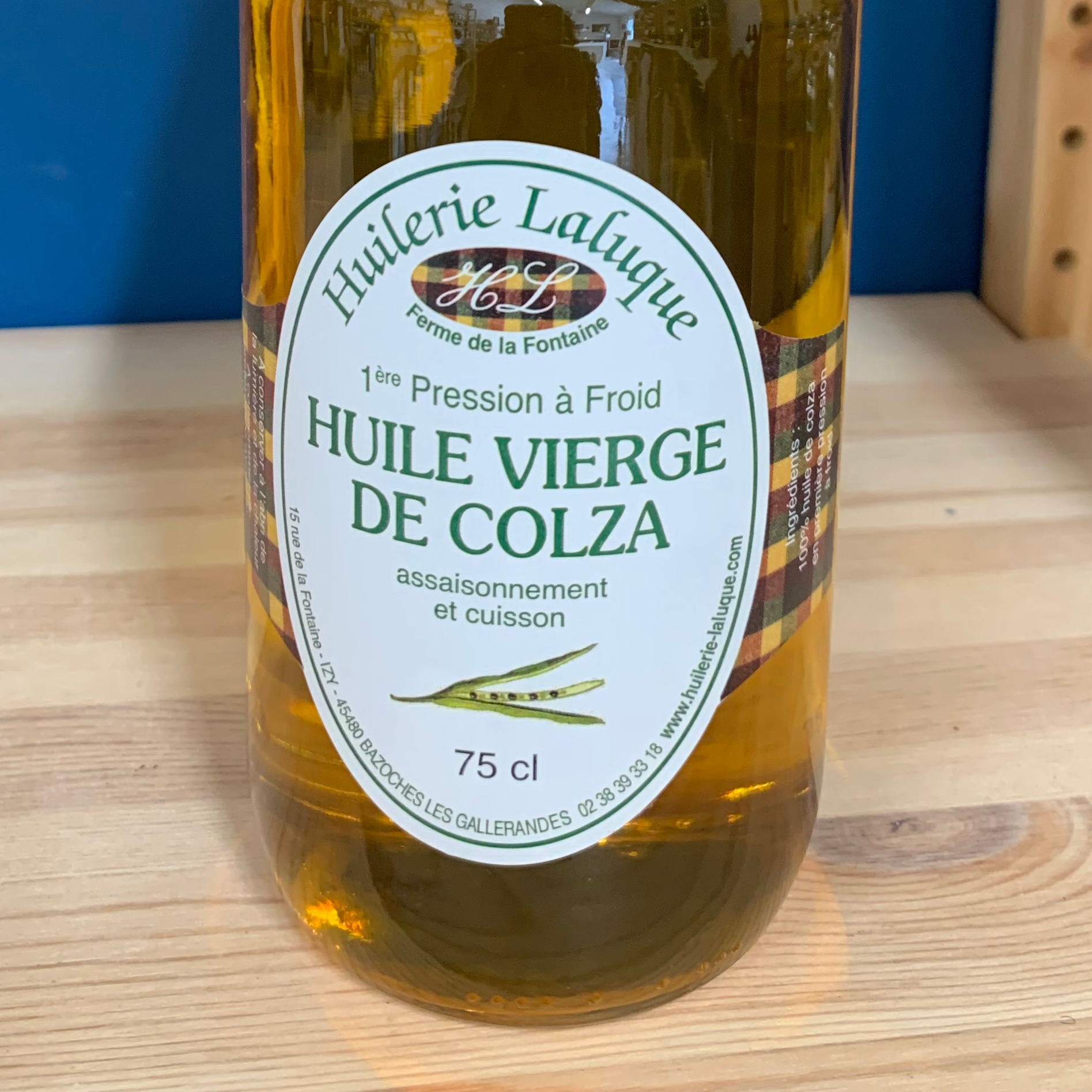 HUILE DE COLZA NATURE 0,75CL