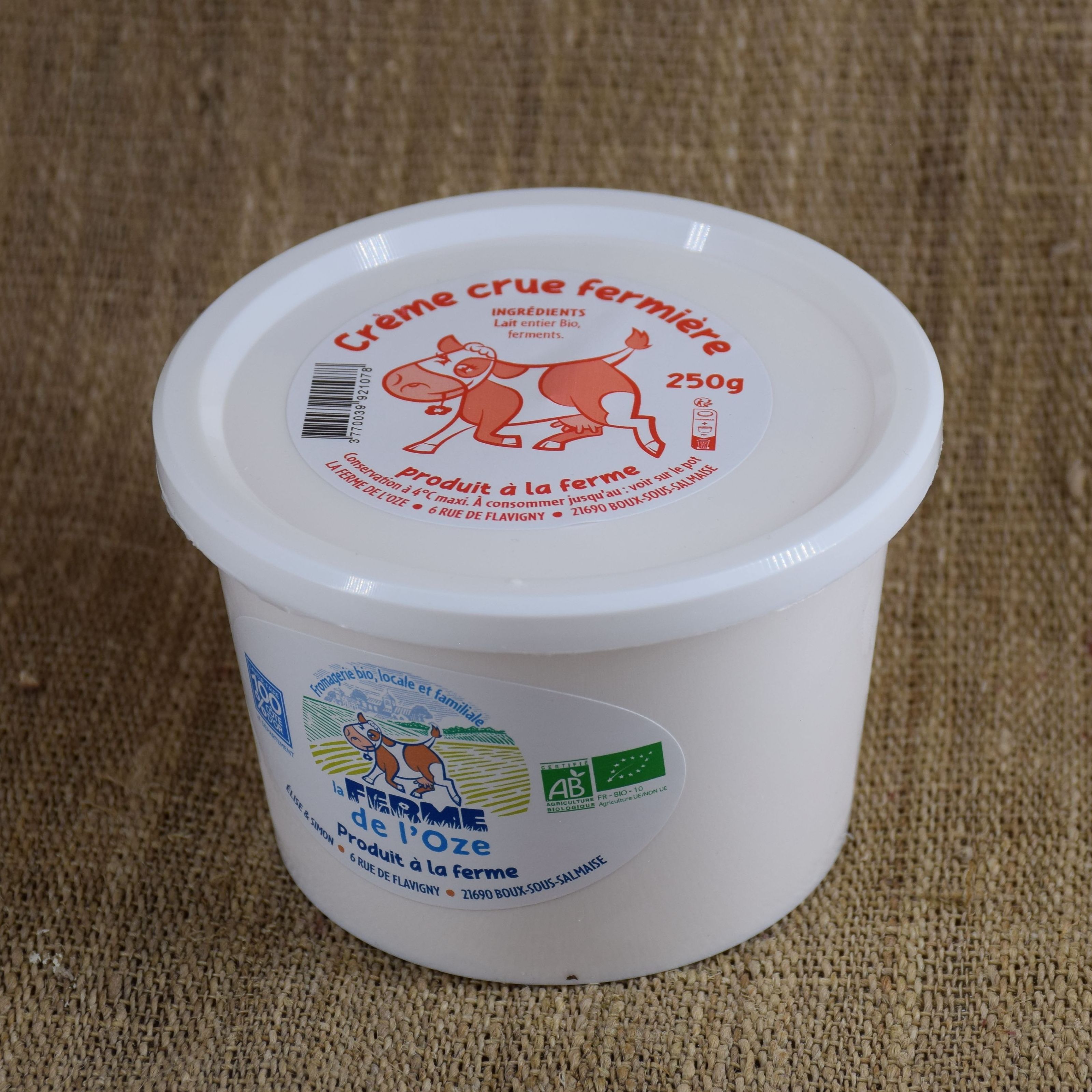 Crème Crue Fermière 250G