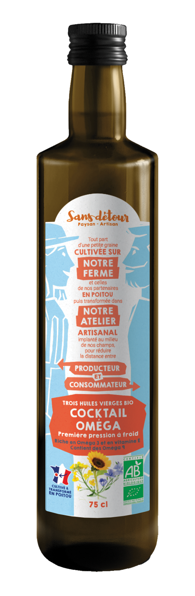 Huile cocktail oméga - 0,75l