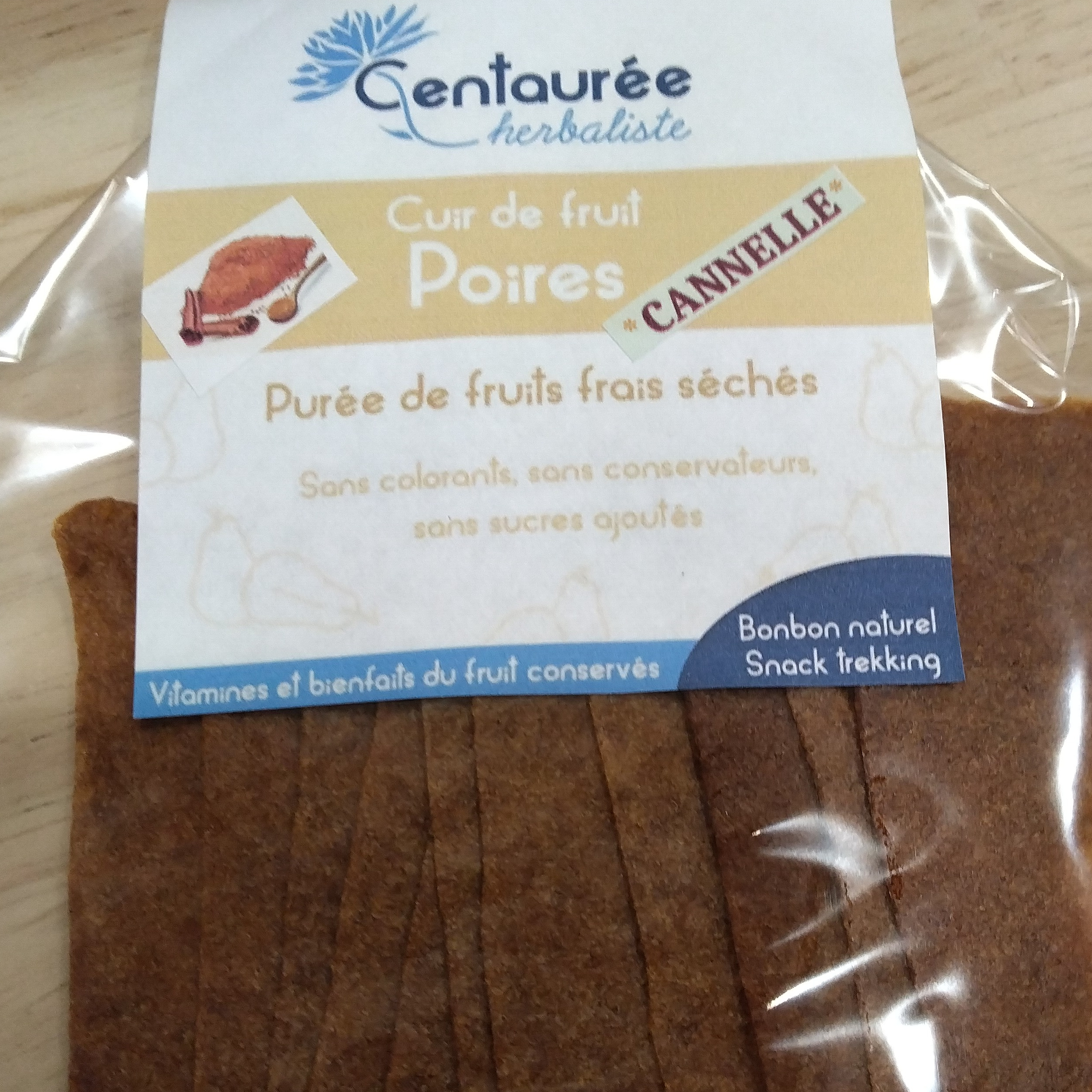 cuir de fruit poire cannelle - 40g