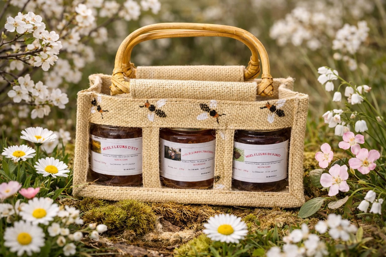 MIEL DES LANDES (PANIER CADEAU) - 750g