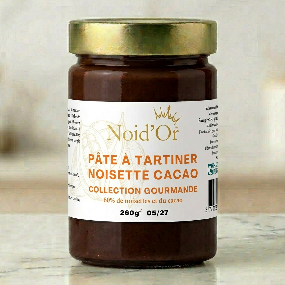 Pâte à tartiner noisette cacao - 260g