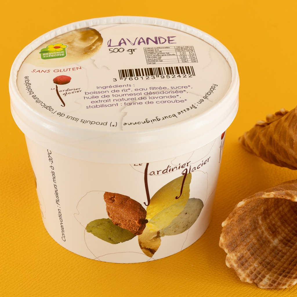 Glace Lavande Boisson Riz