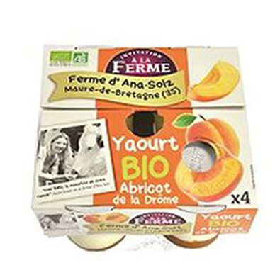 Yaourt abricot 4x125g Péard