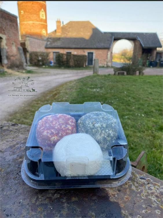 trio crottin de chèvre ( ail et herbes, nature, brushetta)
