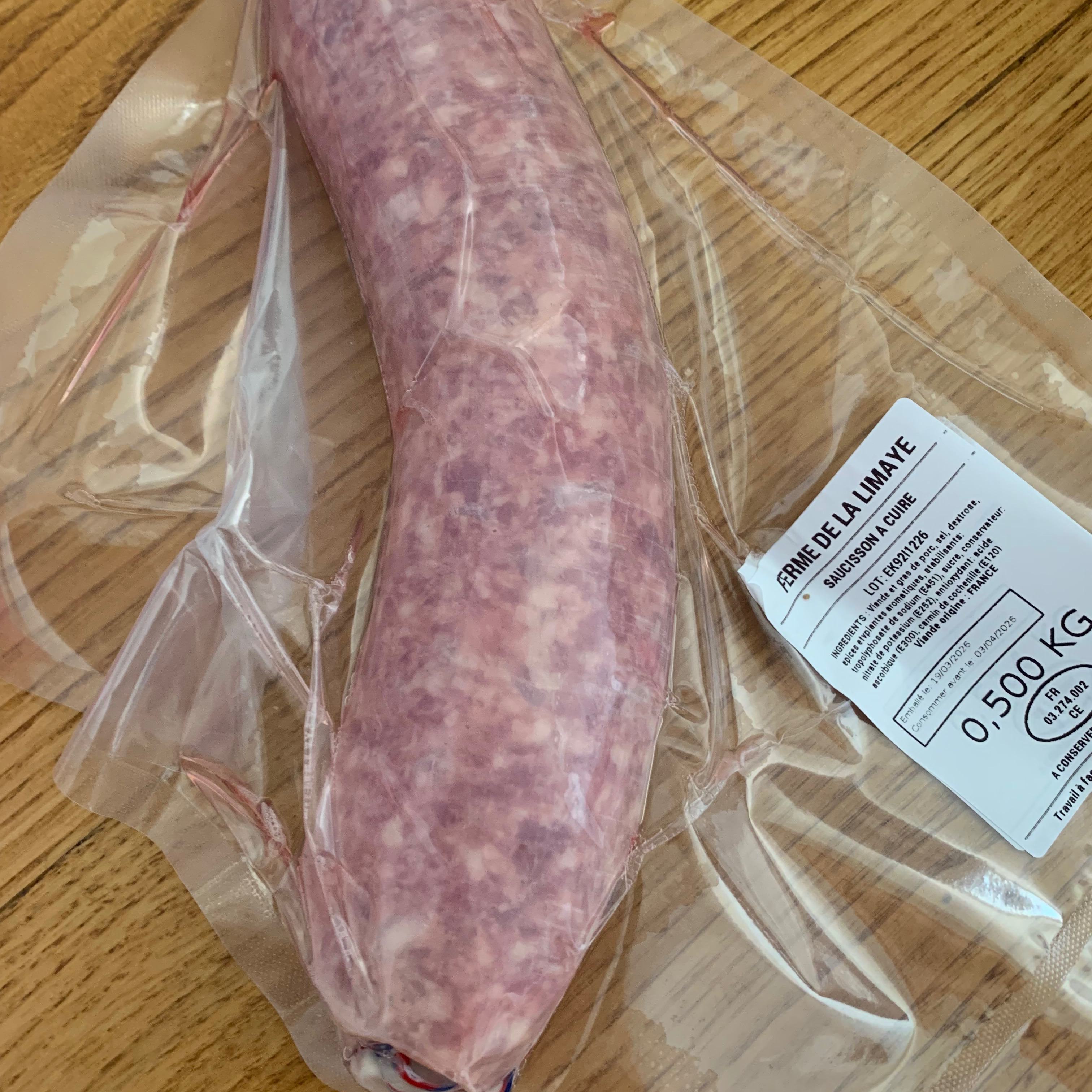 Saucisson à cuire - 0,45kg