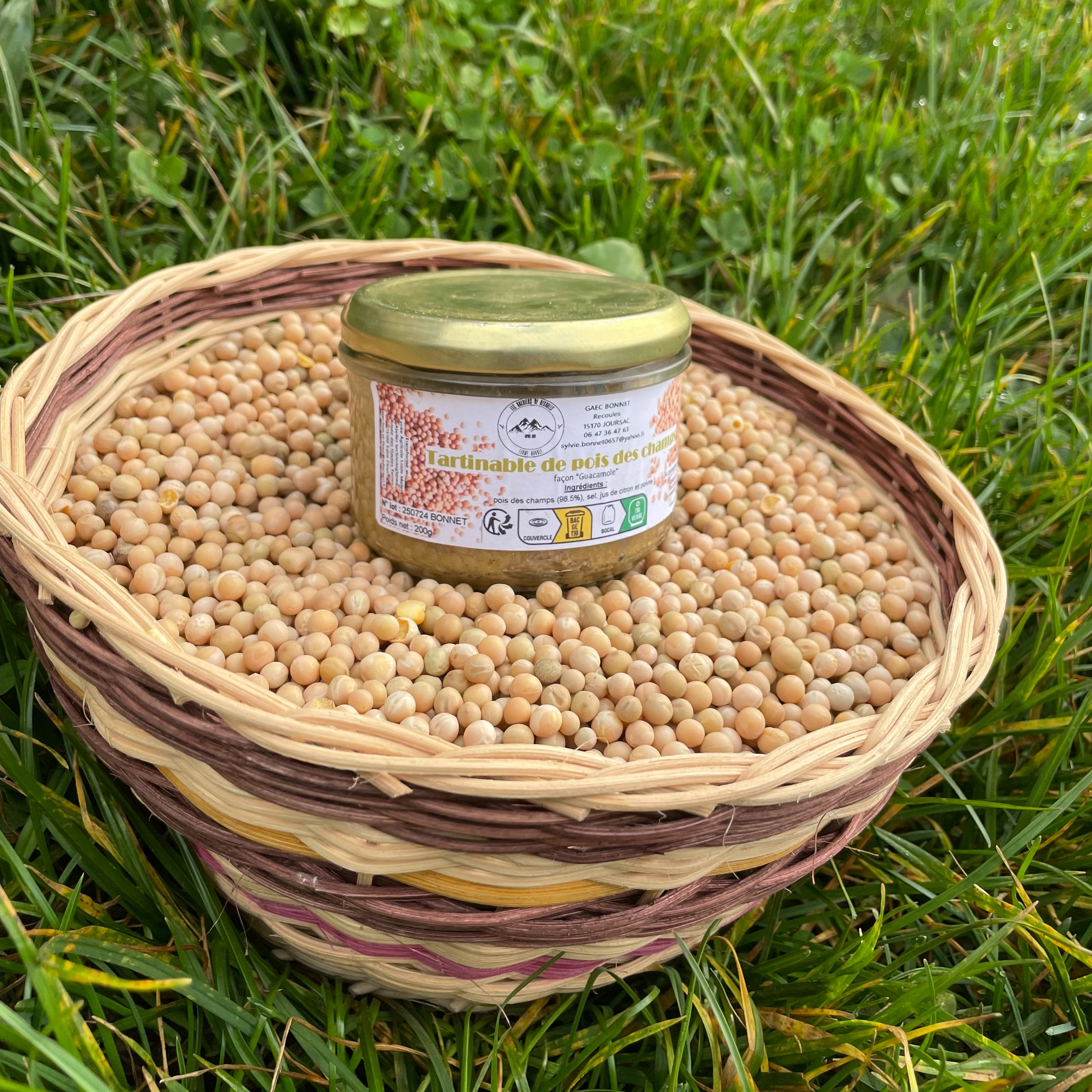 Tartinable de Pois des Champs (salé) - 200g