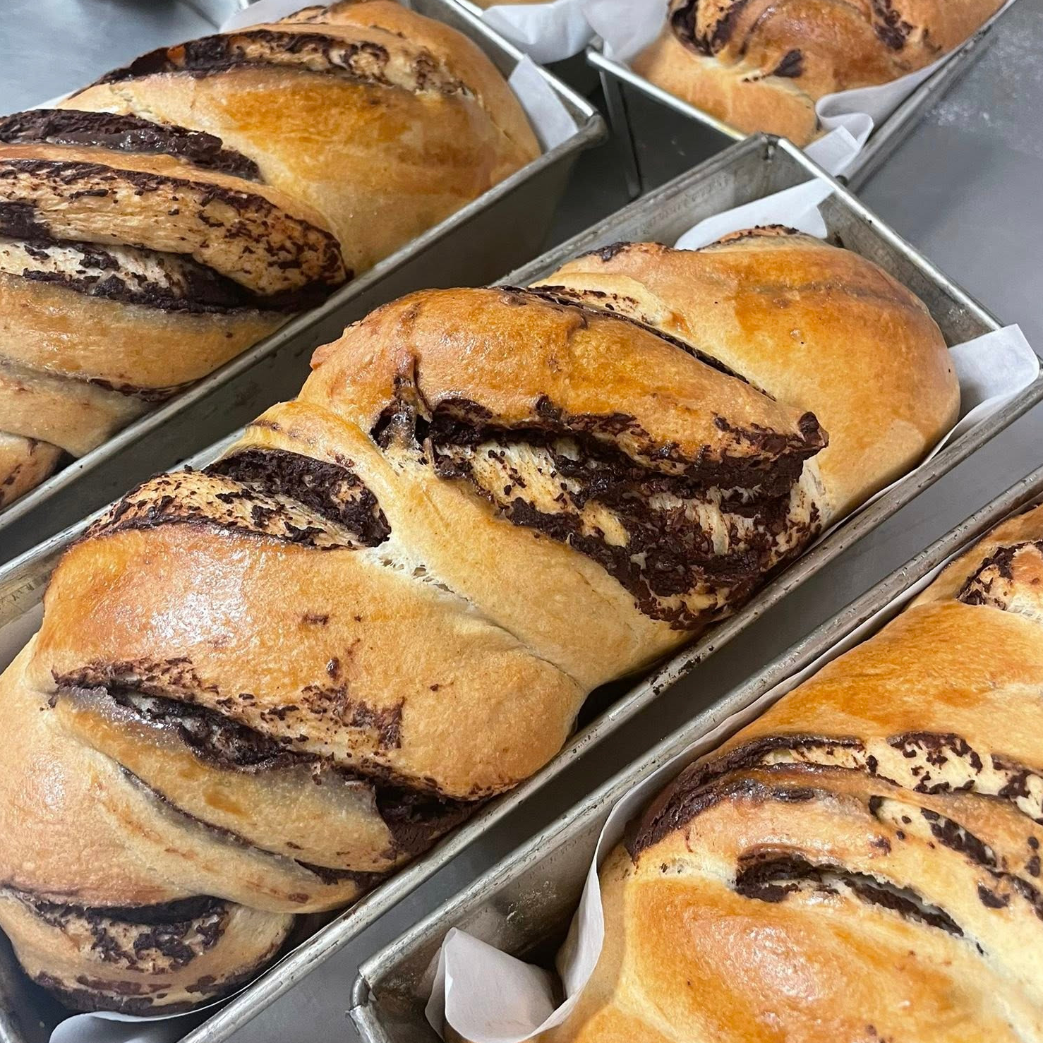 Brioche tressée chocolat