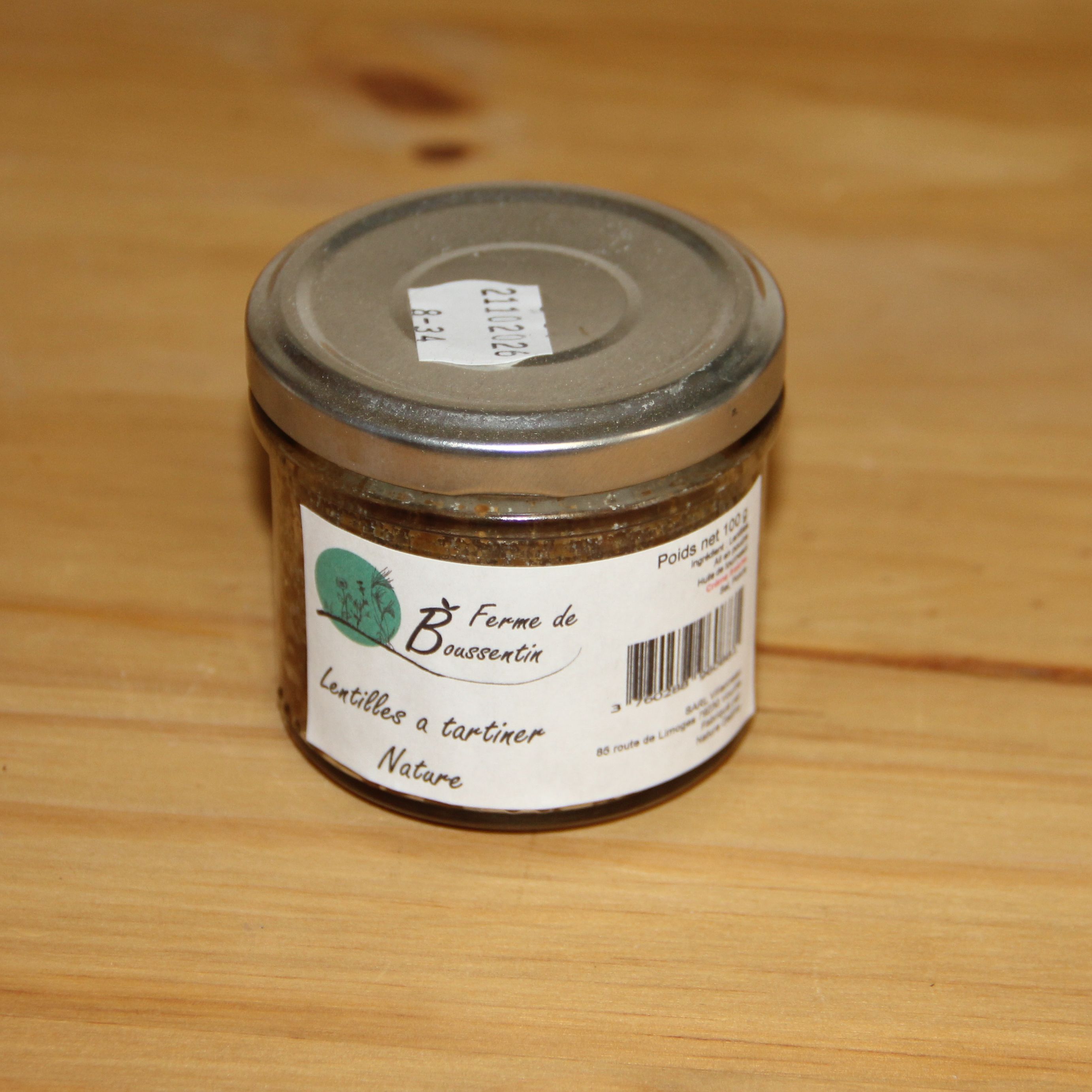 Lentilles à tartiner nature 100 g