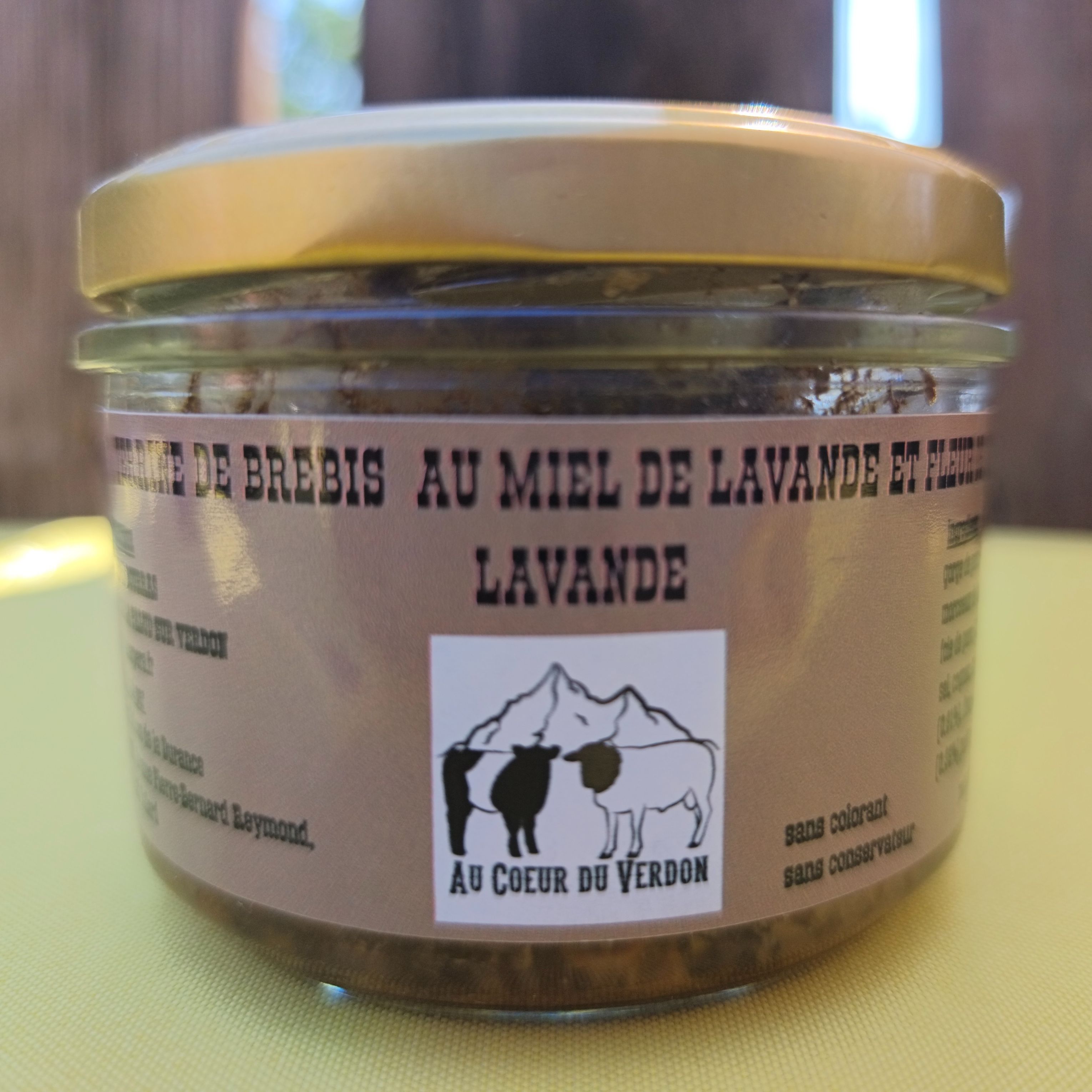 terrine de brebis au miel de lavandin et fleur de lavande - 180g