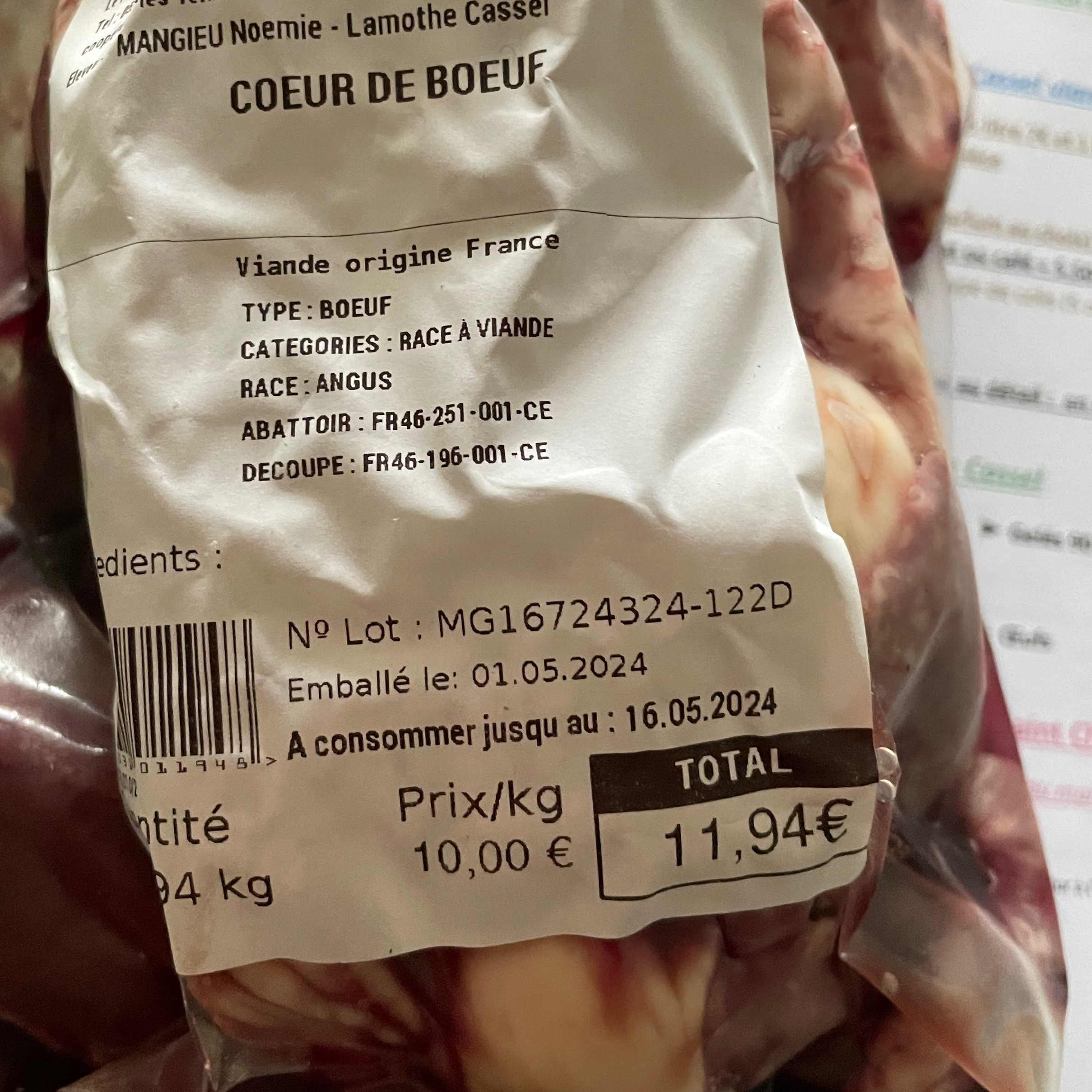 Cœur de bœuf (2 tranches)