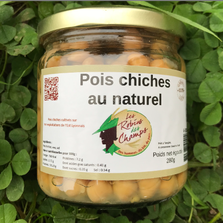 Pois Chiches  Au Naturel Bocaux