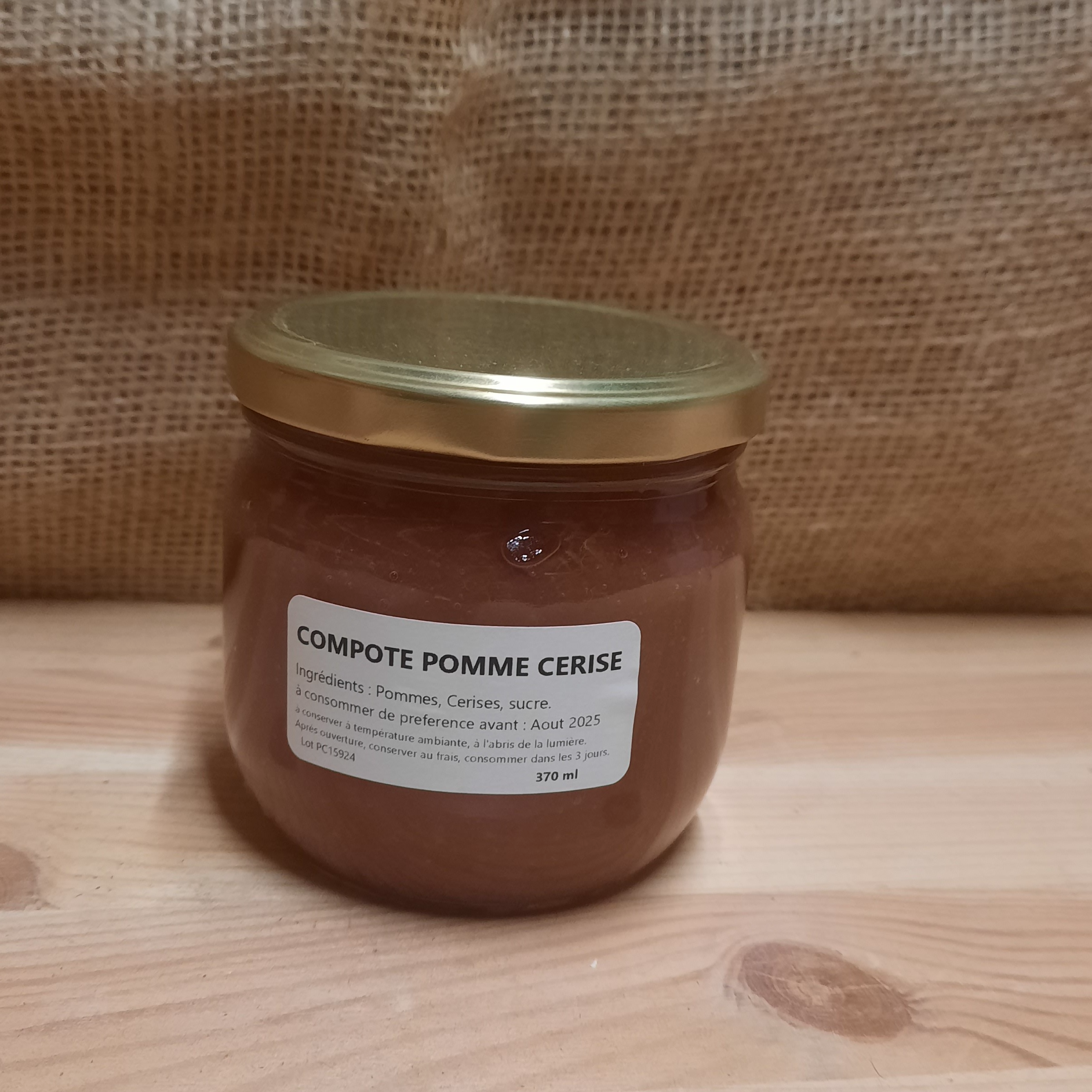 Compote Pomme Cerise - 370ml